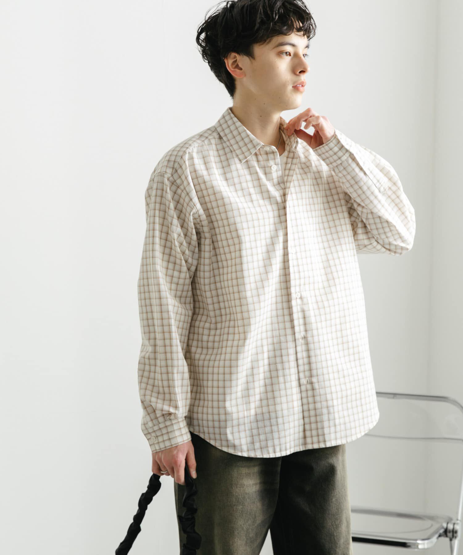 SENSE OF PLACE by URBAN RESEARCH「『ユニセックス』グラフチェックルーズシャツ」|シャツ・ブラウス|