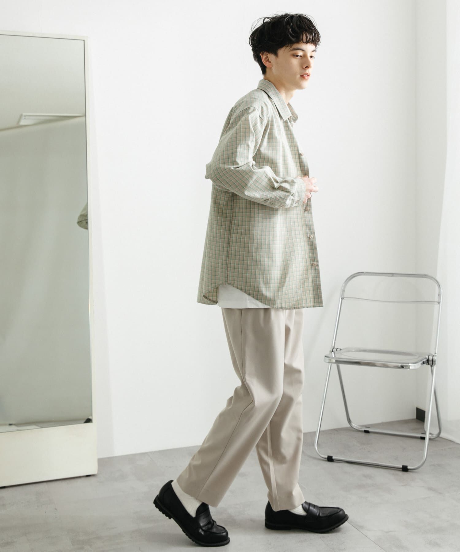 SENSE OF PLACE by URBAN RESEARCH「『ユニセックス』グラフチェックルーズシャツ」|シャツ・ブラウス|