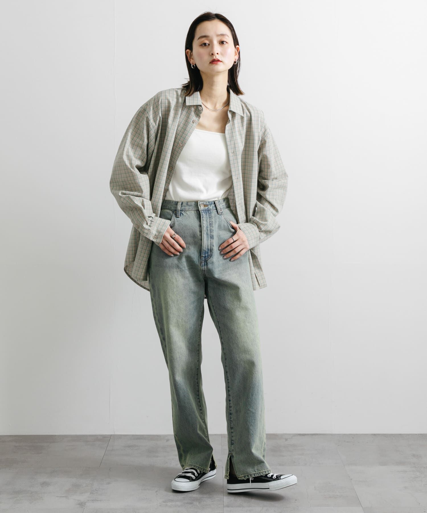 SENSE OF PLACE by URBAN RESEARCH「『ユニセックス』グラフチェックルーズシャツ」|シャツ・ブラウス|