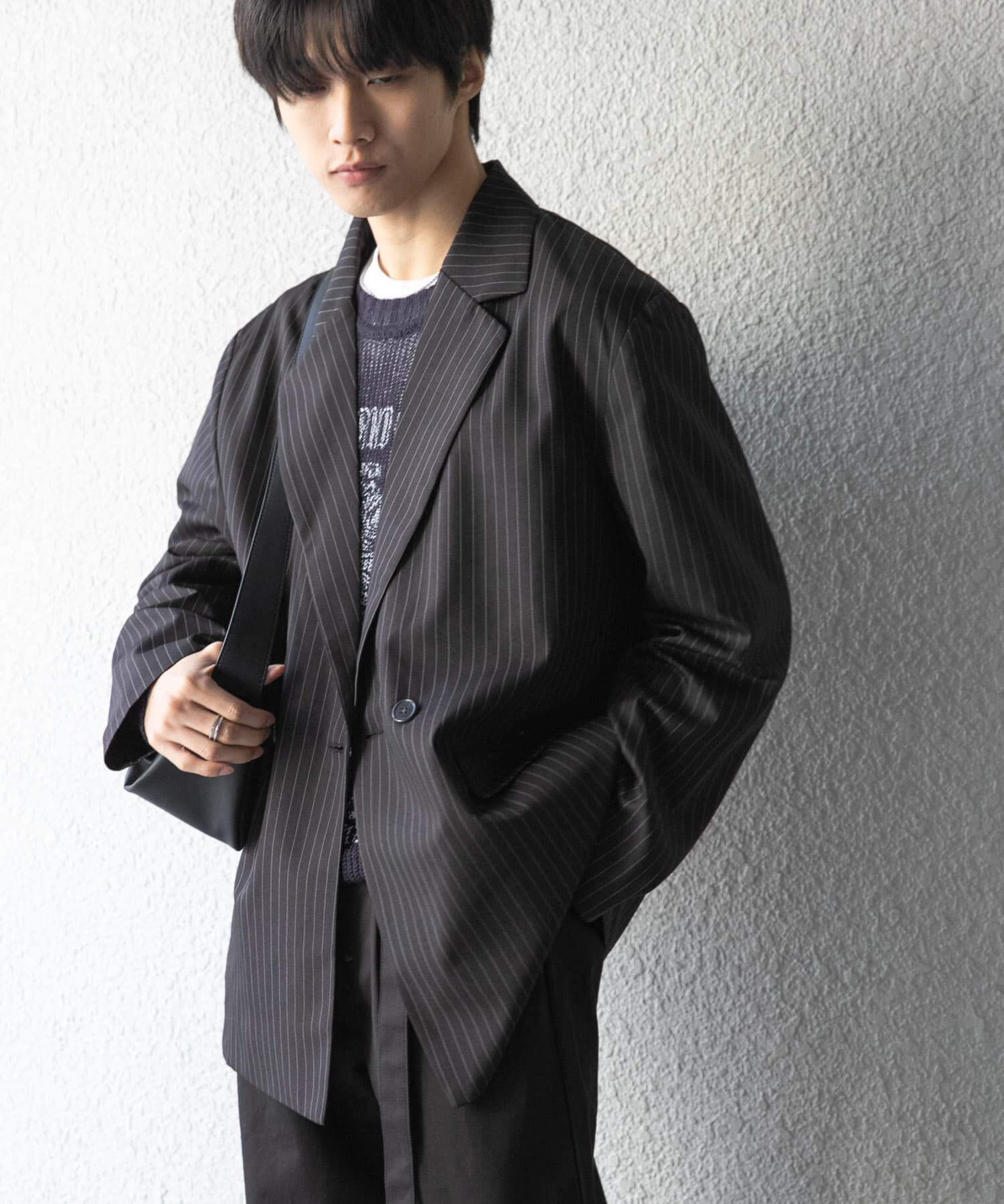 SENSE OF PLACE by URBAN RESEARCH「『セットアップ対応』ピンストライプルーズテーラードジャケット」|その他|