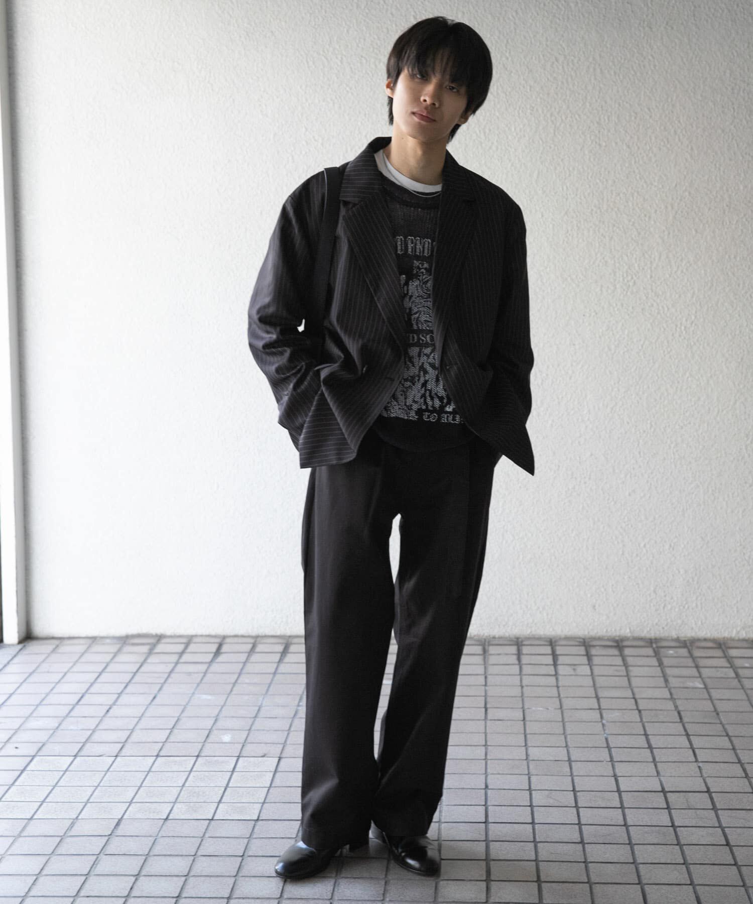 SENSE OF PLACE by URBAN RESEARCH「『セットアップ対応』ピンストライプルーズテーラードジャケット」|その他|