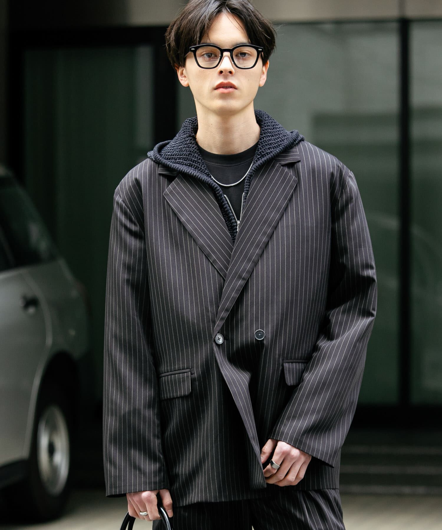 SENSE OF PLACE by URBAN RESEARCH「『セットアップ対応』ピンストライプルーズテーラードジャケット」|その他|