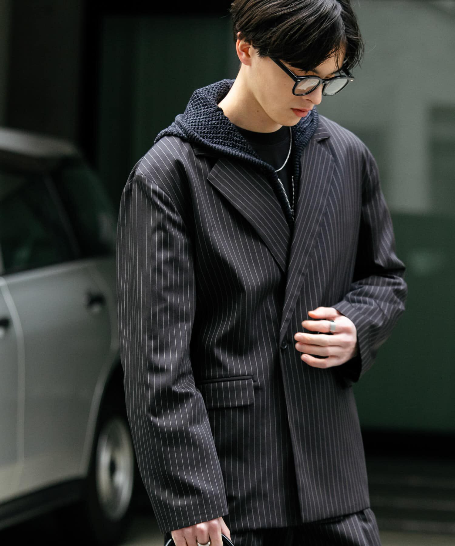 SENSE OF PLACE by URBAN RESEARCH「『セットアップ対応』ピンストライプルーズテーラードジャケット」|その他|