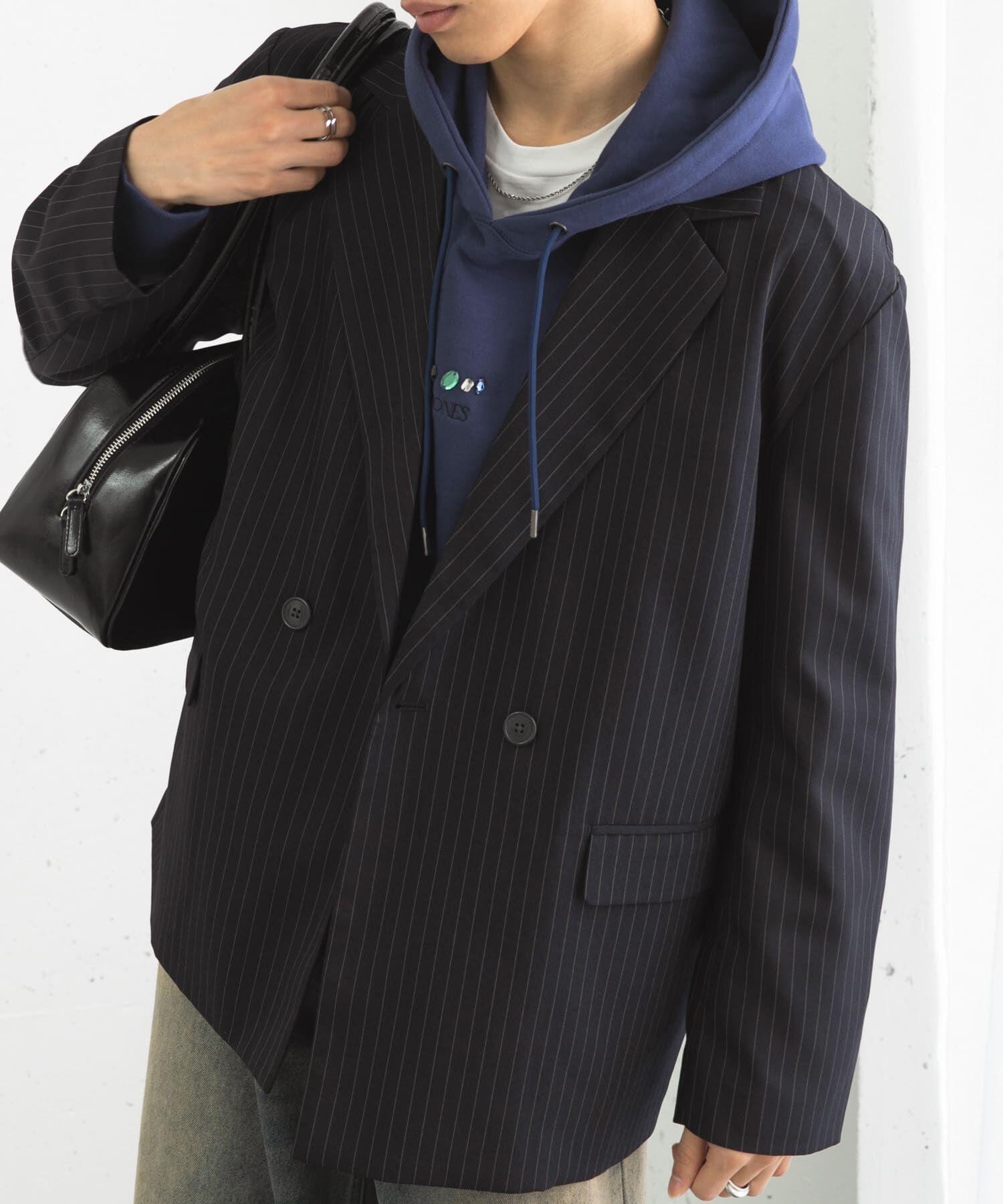 SENSE OF PLACE by URBAN RESEARCH「『セットアップ対応』ピンストライプルーズテーラードジャケット」|その他|