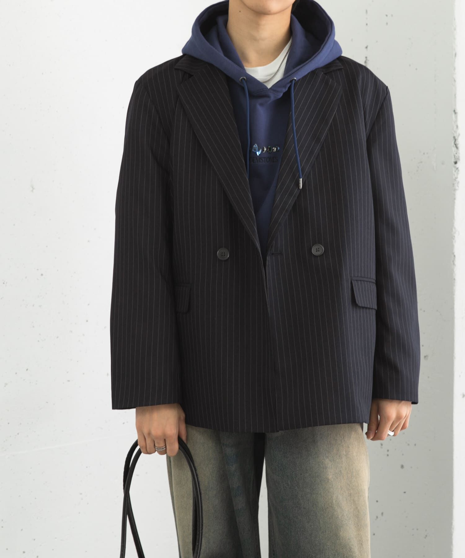 SENSE OF PLACE by URBAN RESEARCH「『セットアップ対応』ピンストライプルーズテーラードジャケット」|その他|