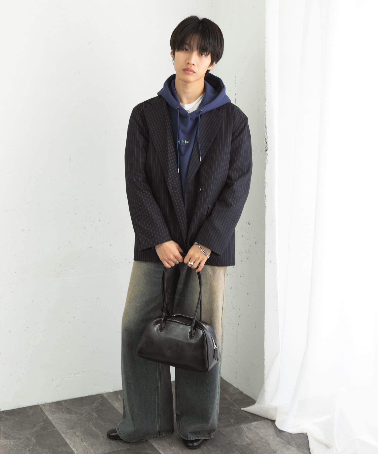 SENSE OF PLACE by URBAN RESEARCH「『セットアップ対応』ピンストライプルーズテーラードジャケット」|その他|