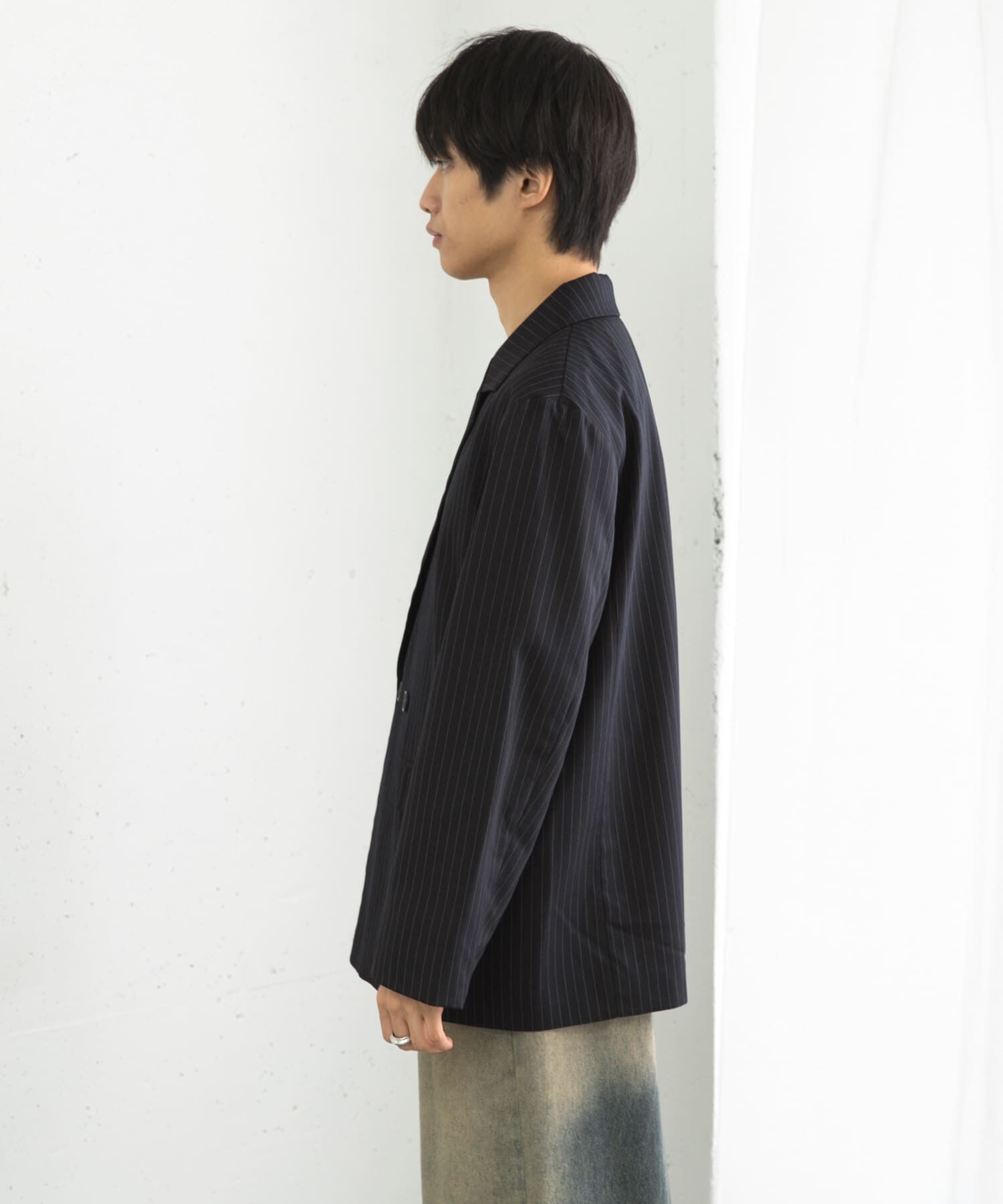 SENSE OF PLACE by URBAN RESEARCH「『セットアップ対応』ピンストライプルーズテーラードジャケット」|その他|