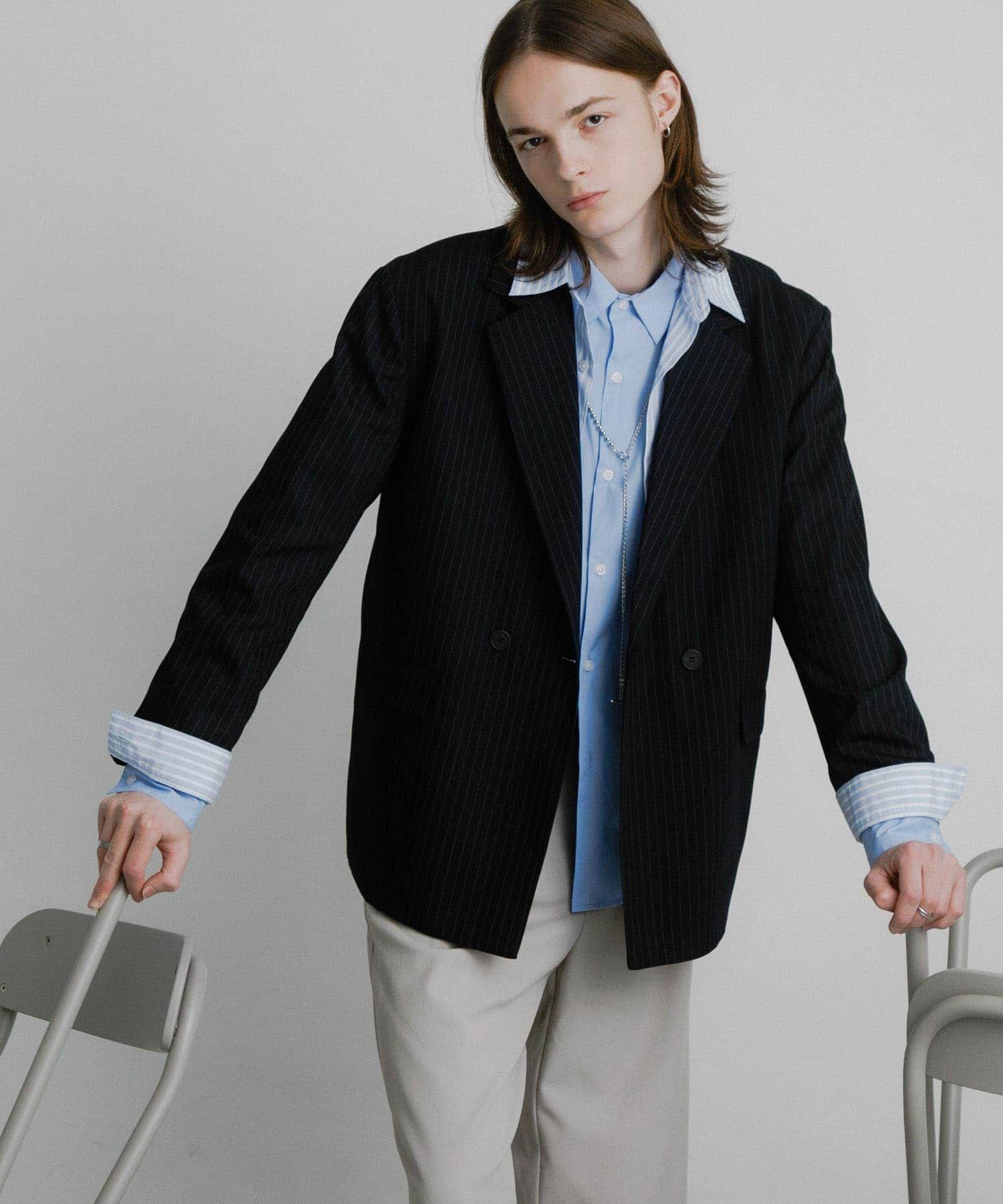 SENSE OF PLACE by URBAN RESEARCH「『セットアップ対応』ピンストライプルーズテーラードジャケット」|その他|