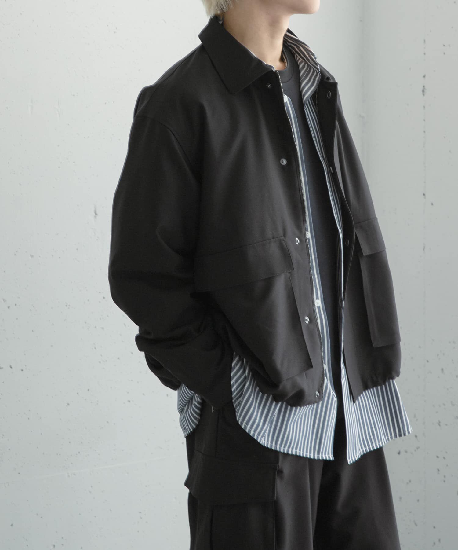 SENSE OF PLACE by URBAN RESEARCH「『セットアップ対応』ダブルポケットドローコードブルゾン」|ブルゾン・スタジャン|