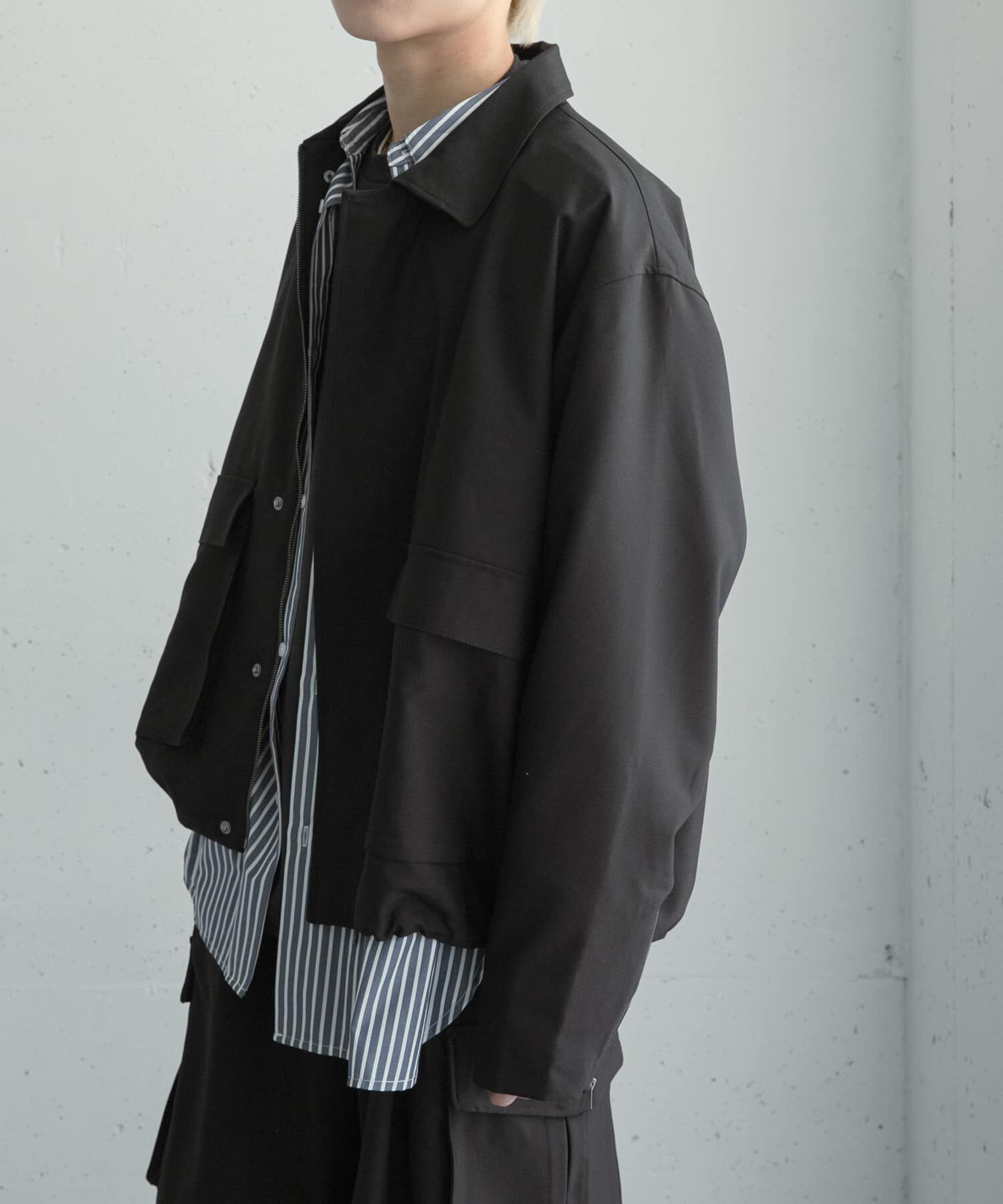 SENSE OF PLACE by URBAN RESEARCH「『セットアップ対応』ダブルポケットドローコードブルゾン」|ブルゾン・スタジャン|