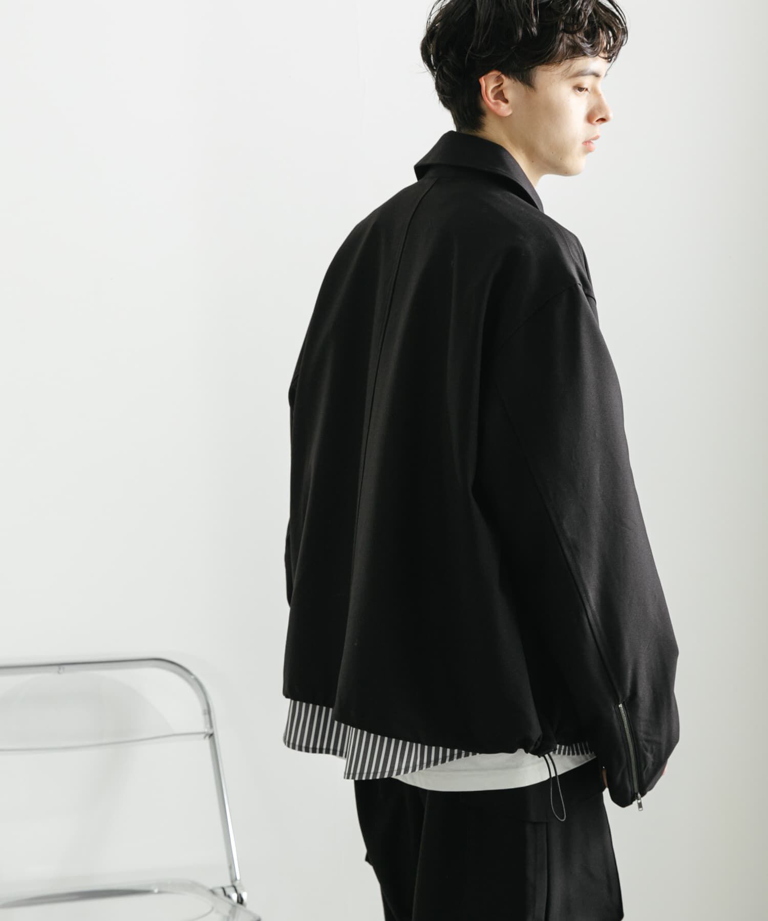 SENSE OF PLACE by URBAN RESEARCH「『セットアップ対応』ダブルポケットドローコードブルゾン」|ブルゾン・スタジャン|