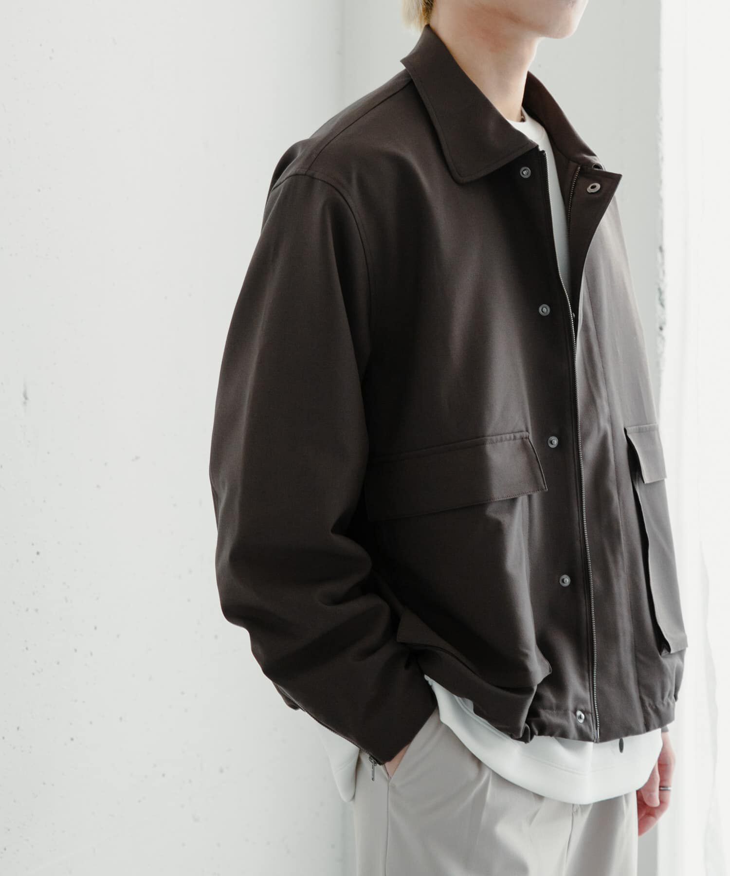 SENSE OF PLACE by URBAN RESEARCH「『セットアップ対応』ダブルポケットドローコードブルゾン」|ブルゾン・スタジャン|