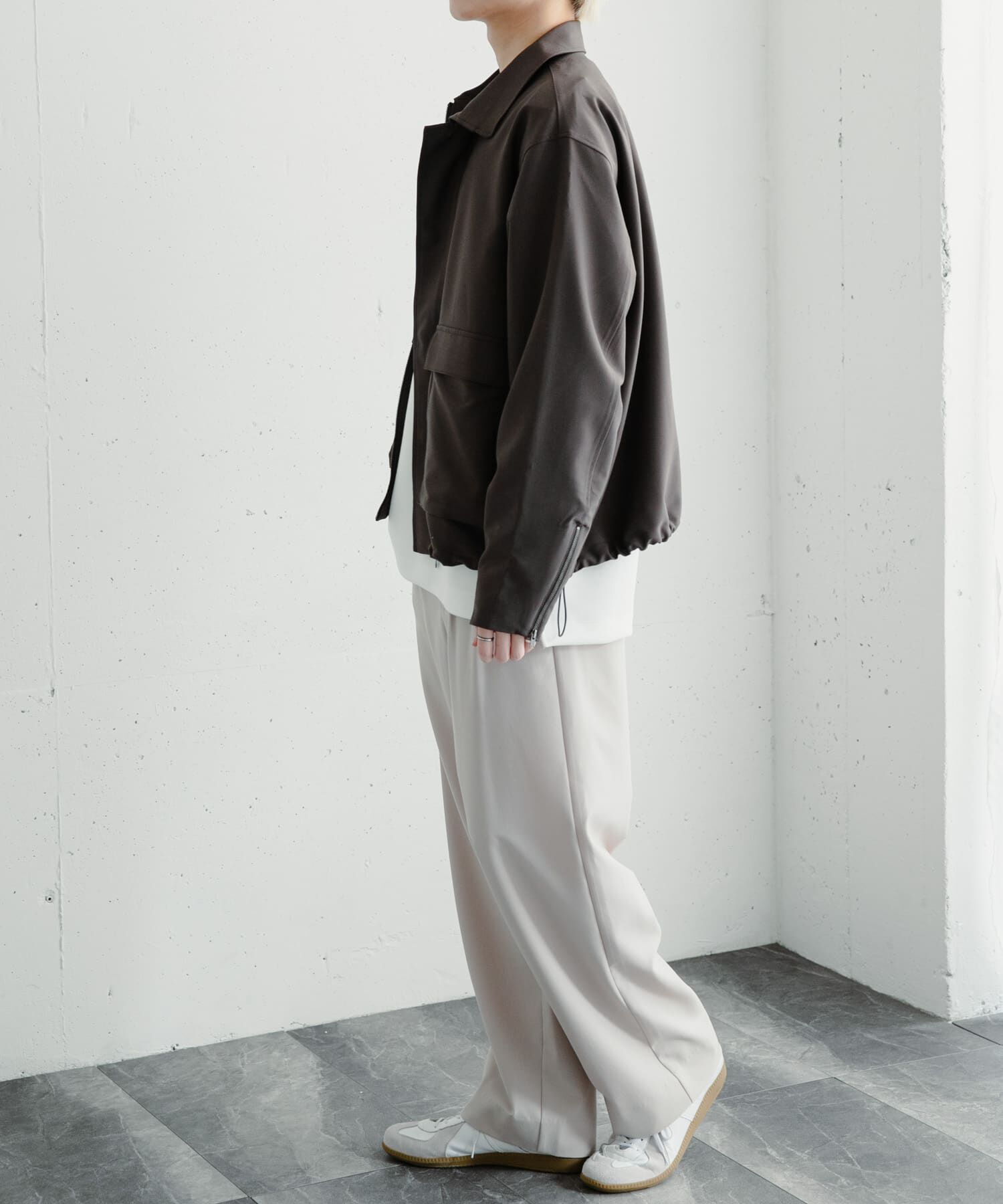 SENSE OF PLACE by URBAN RESEARCH「『セットアップ対応』ダブルポケットドローコードブルゾン」|ブルゾン・スタジャン|