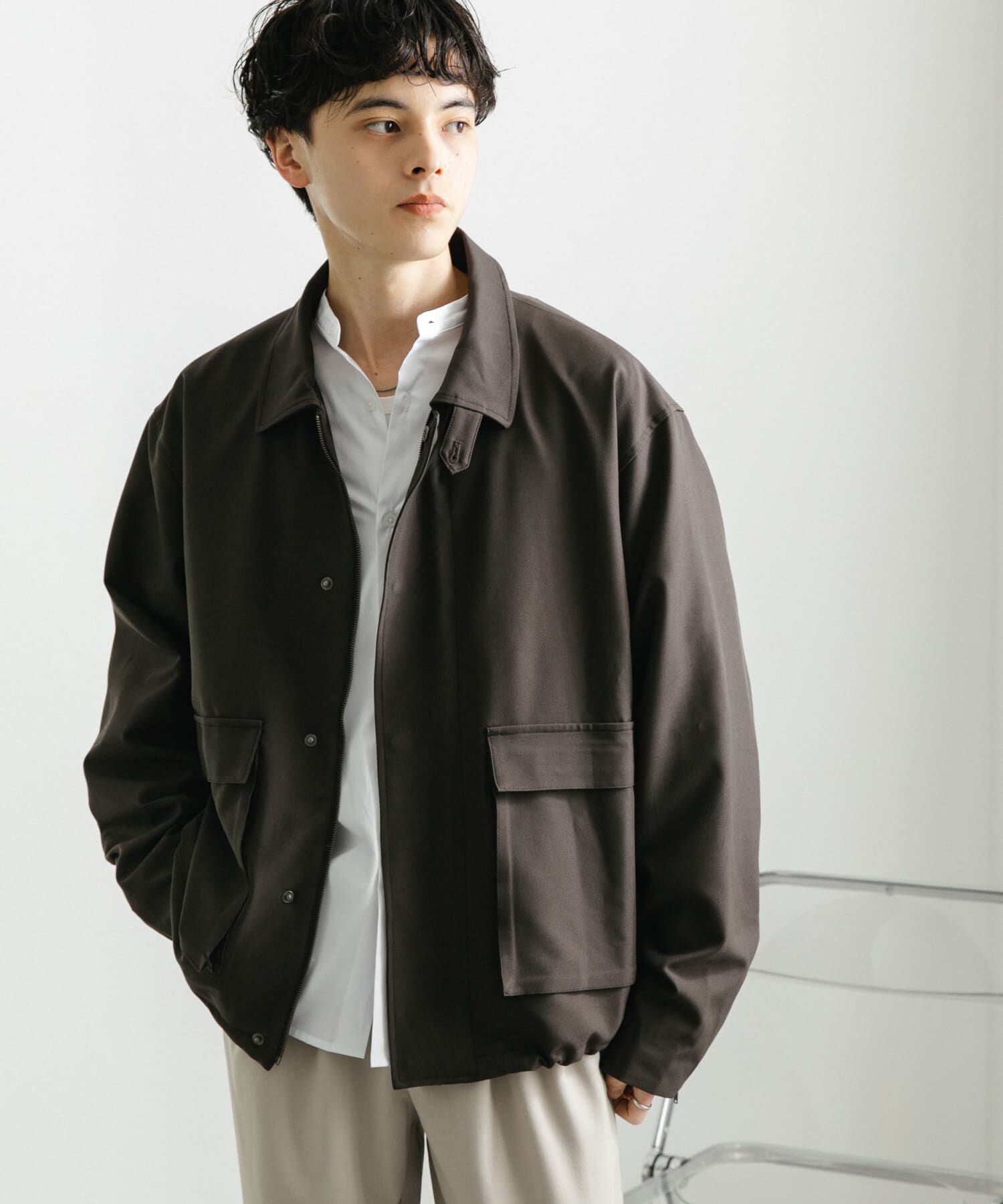 SENSE OF PLACE by URBAN RESEARCH「『セットアップ対応』ダブルポケットドローコードブルゾン」|ブルゾン・スタジャン|