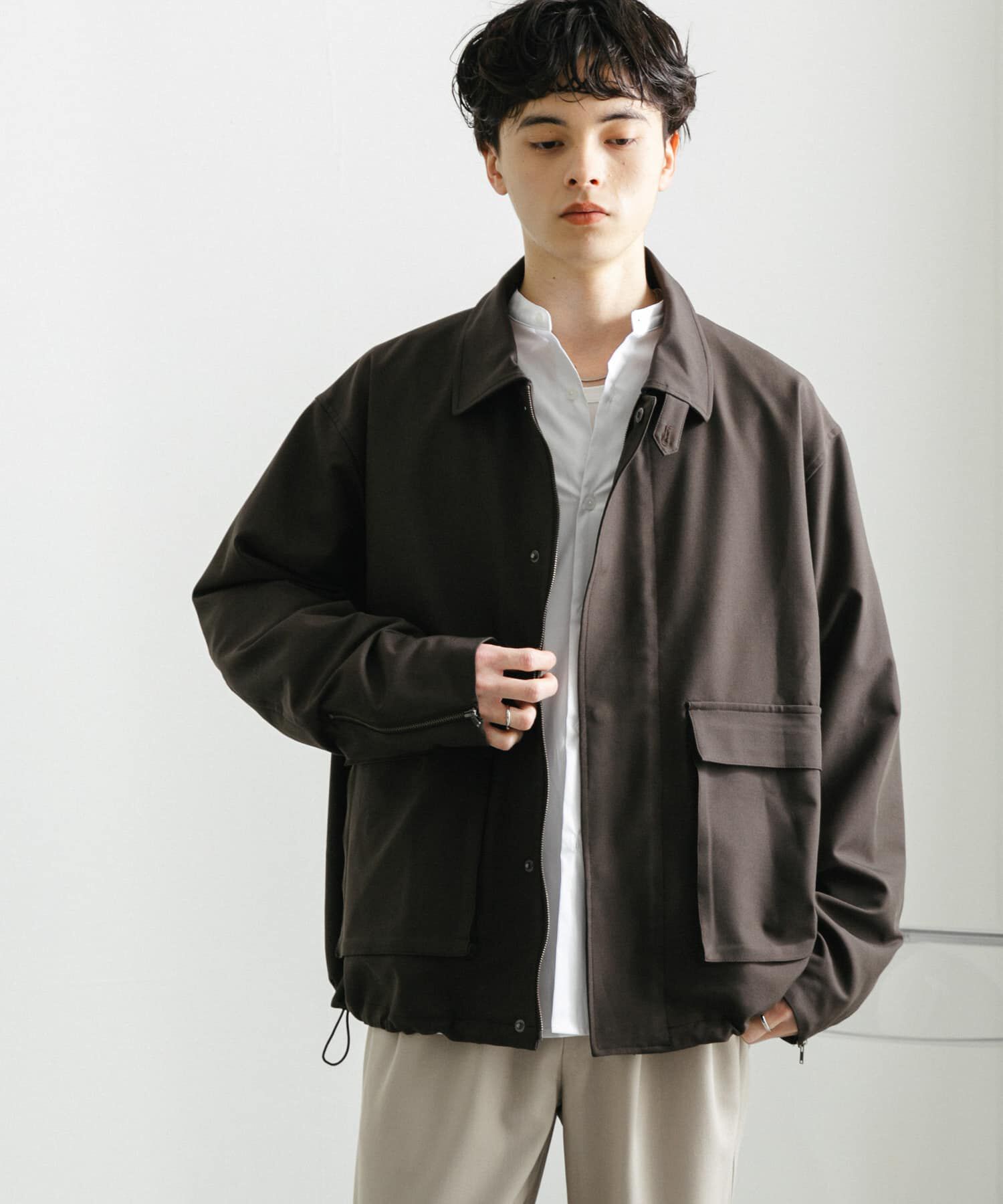 SENSE OF PLACE by URBAN RESEARCH「『セットアップ対応』ダブルポケットドローコードブルゾン」|ブルゾン・スタジャン|