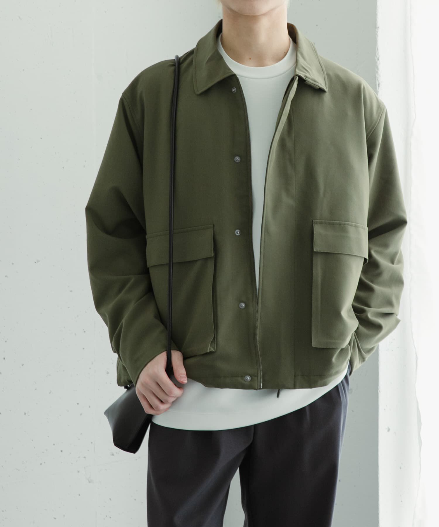 SENSE OF PLACE by URBAN RESEARCH「『セットアップ対応』ダブルポケットドローコードブルゾン」|ブルゾン・スタジャン|