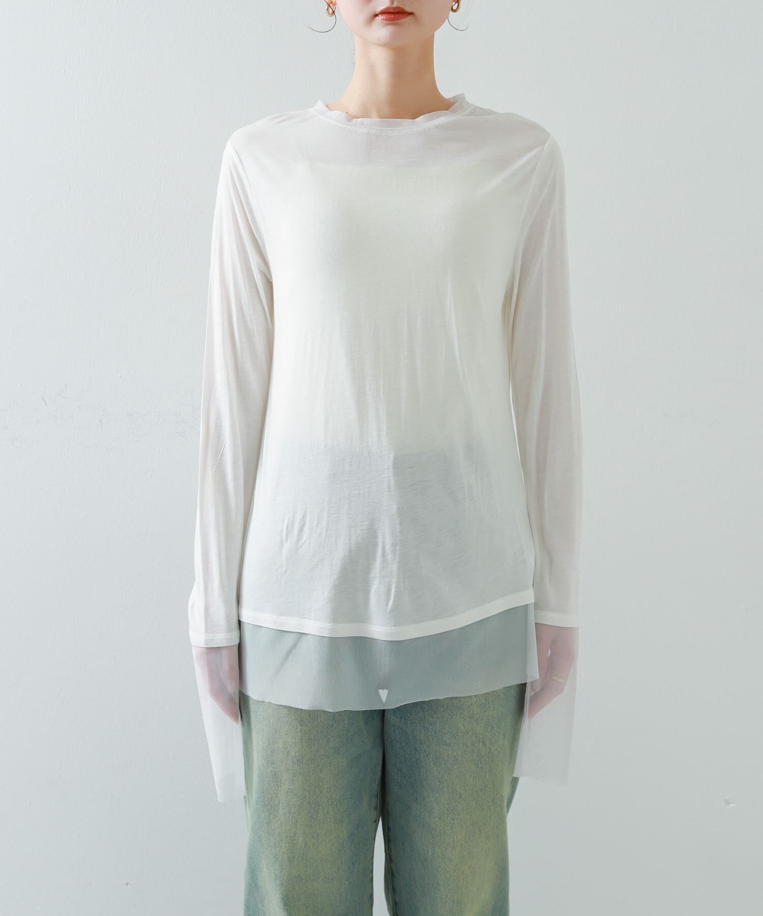 SENSE OF PLACE by URBAN RESEARCH「シアーレイヤードTシャツ」|Tシャツ・カットソー|