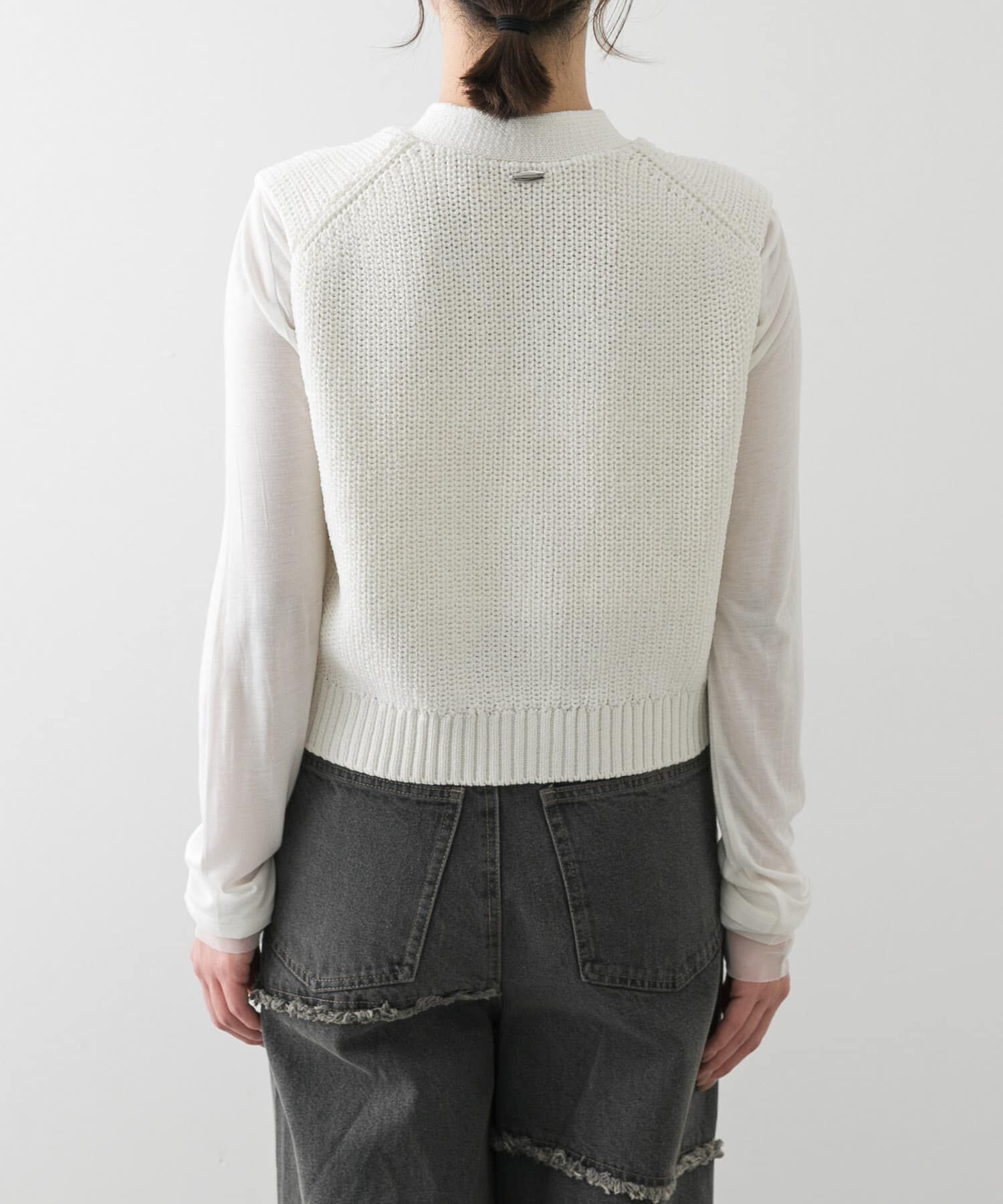 SENSE OF PLACE by URBAN RESEARCH「クロップドニットベスト」|ベスト・ジレ|