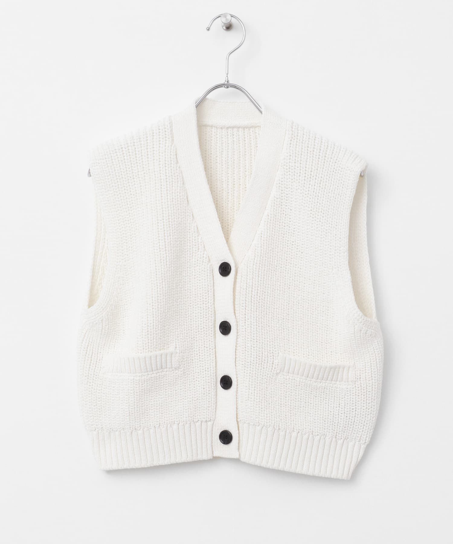 SENSE OF PLACE by URBAN RESEARCH「クロップドニットベスト」|ベスト・ジレ|