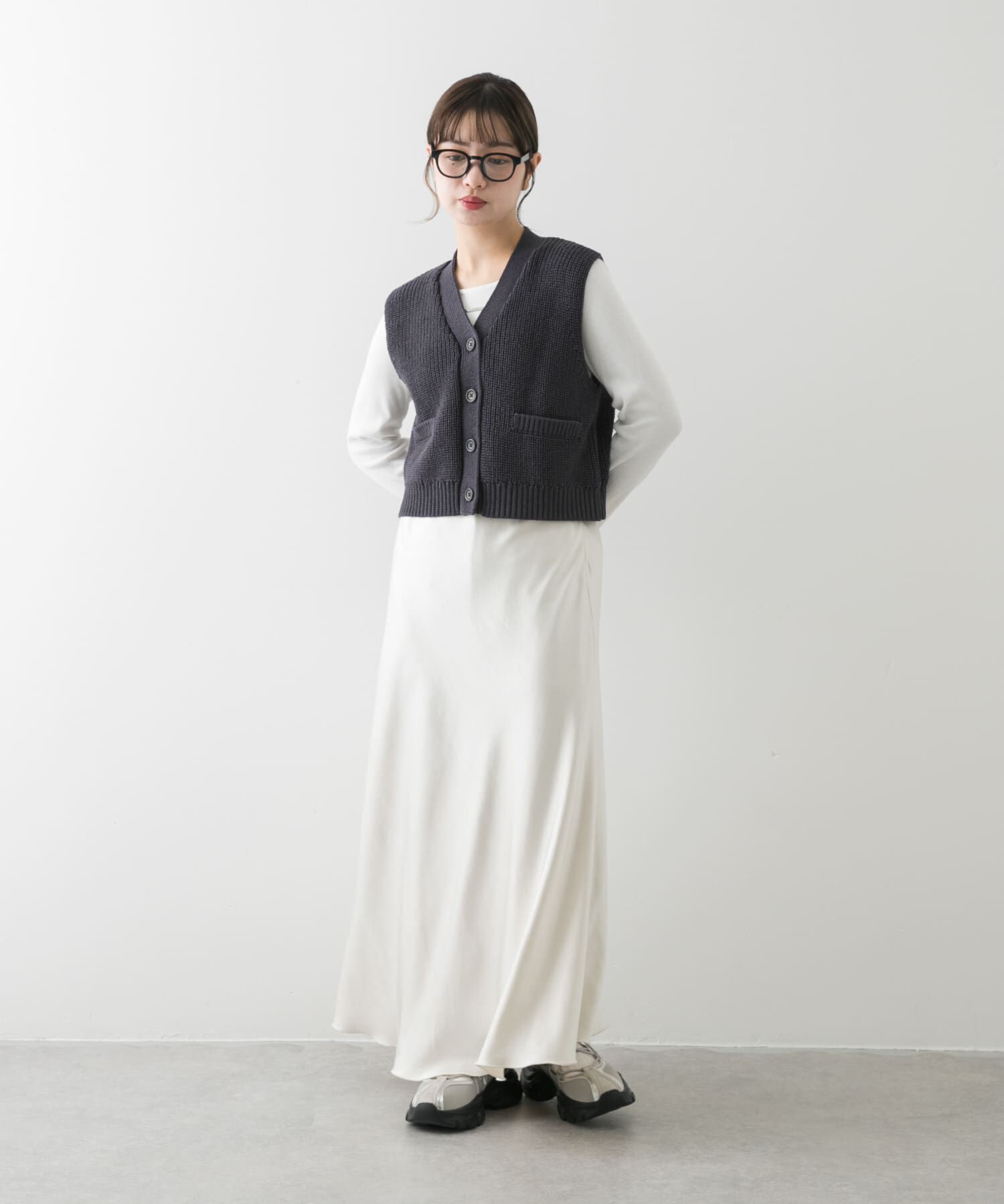 SENSE OF PLACE by URBAN RESEARCH「クロップドニットベスト」|ベスト・ジレ|