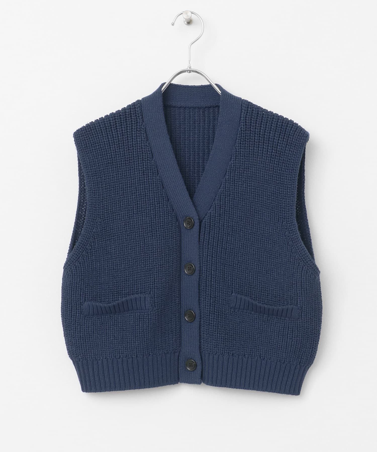 SENSE OF PLACE by URBAN RESEARCH「クロップドニットベスト」|ベスト・ジレ|