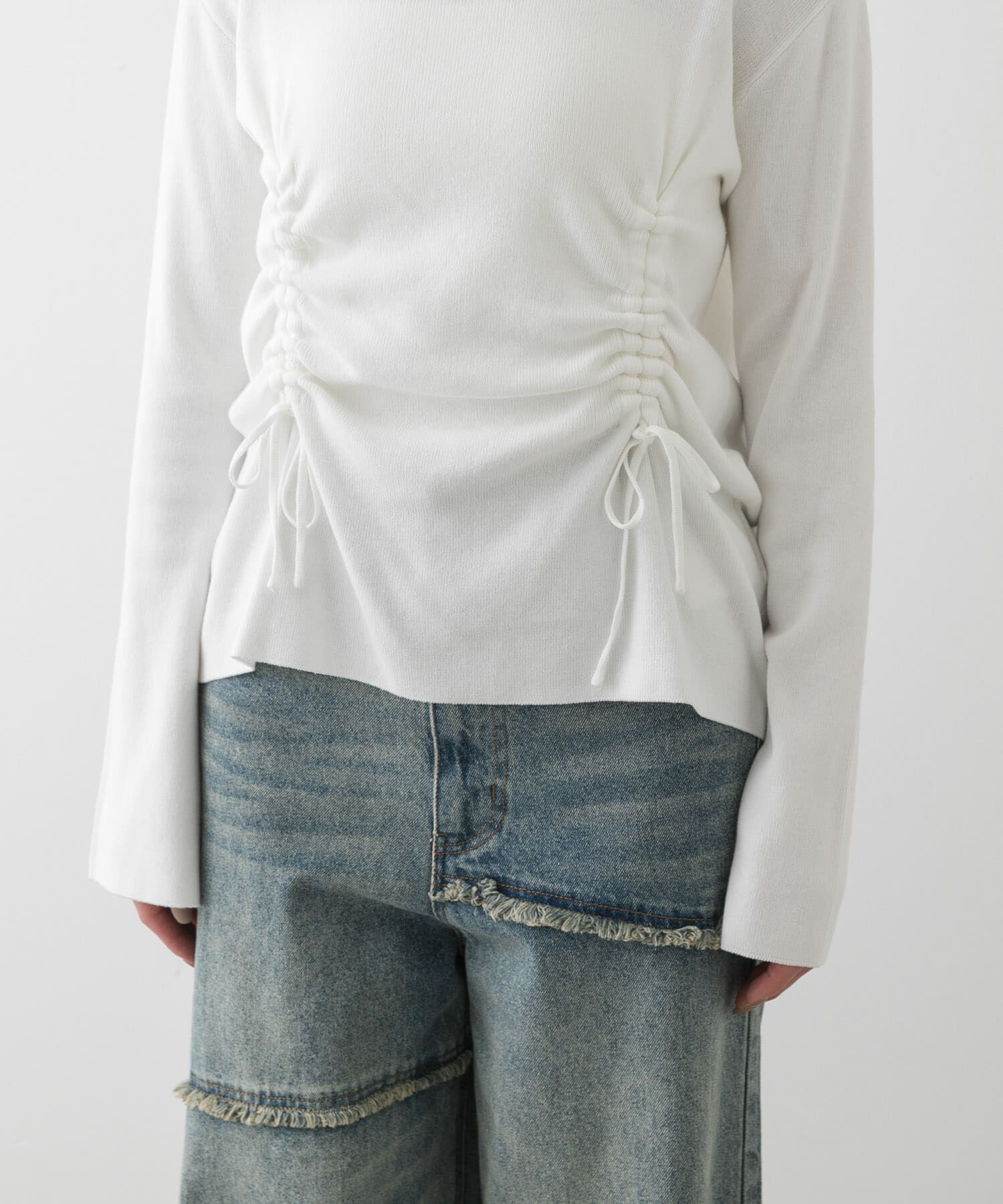 SENSE OF PLACE by URBAN RESEARCH「ボートネックシャーリングセーター」|ニット・セーター|