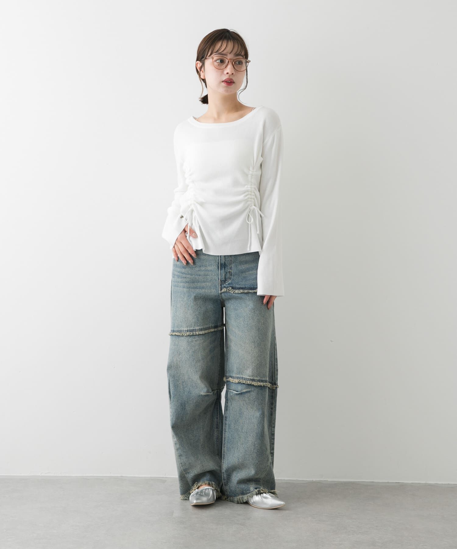 SENSE OF PLACE by URBAN RESEARCH「ボートネックシャーリングセーター」|ニット・セーター|