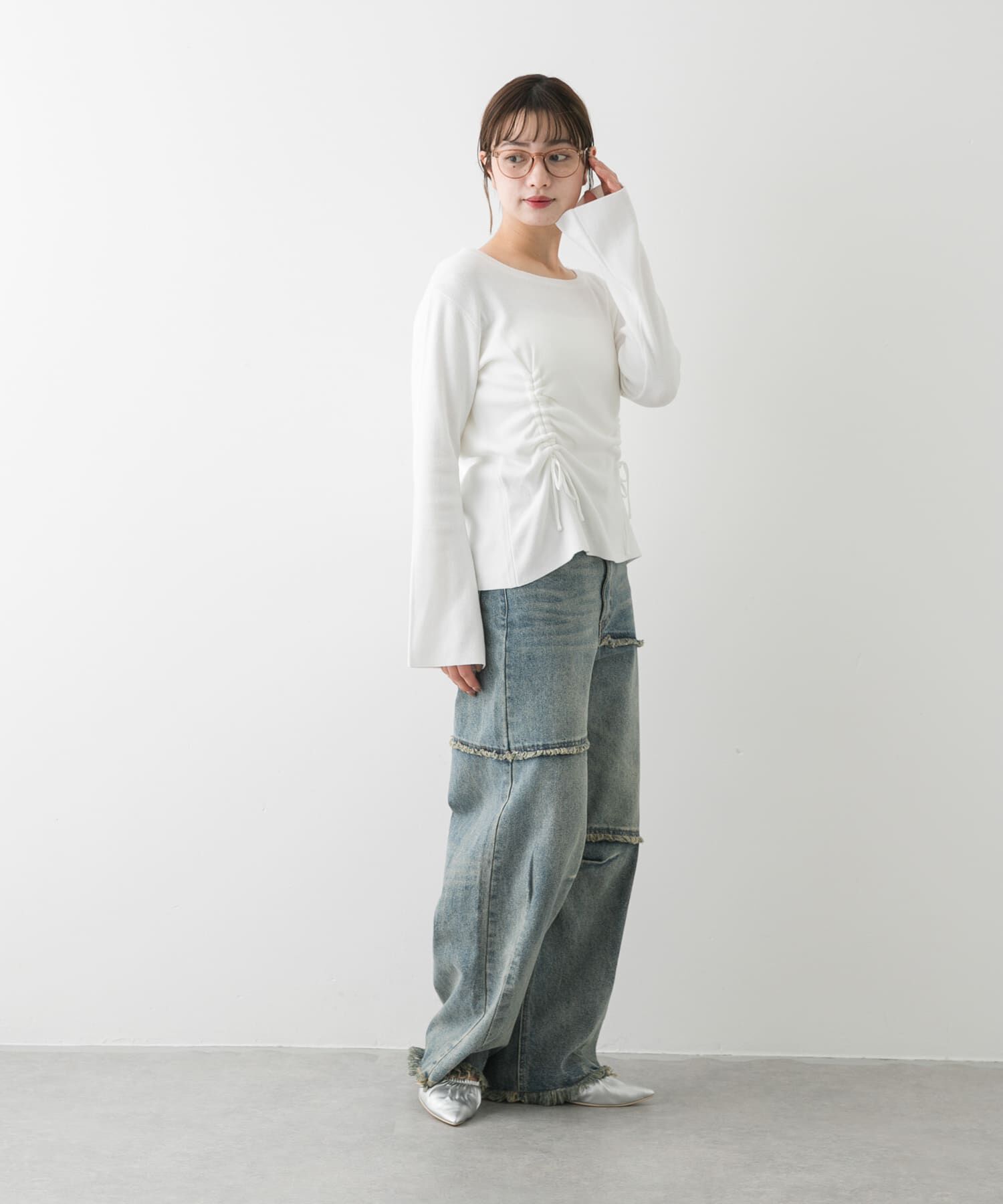 SENSE OF PLACE by URBAN RESEARCH「ボートネックシャーリングセーター」|ニット・セーター|