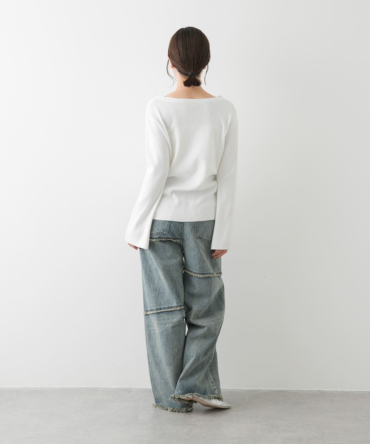 SENSE OF PLACE by URBAN RESEARCH「ボートネックシャーリングセーター」|ニット・セーター|