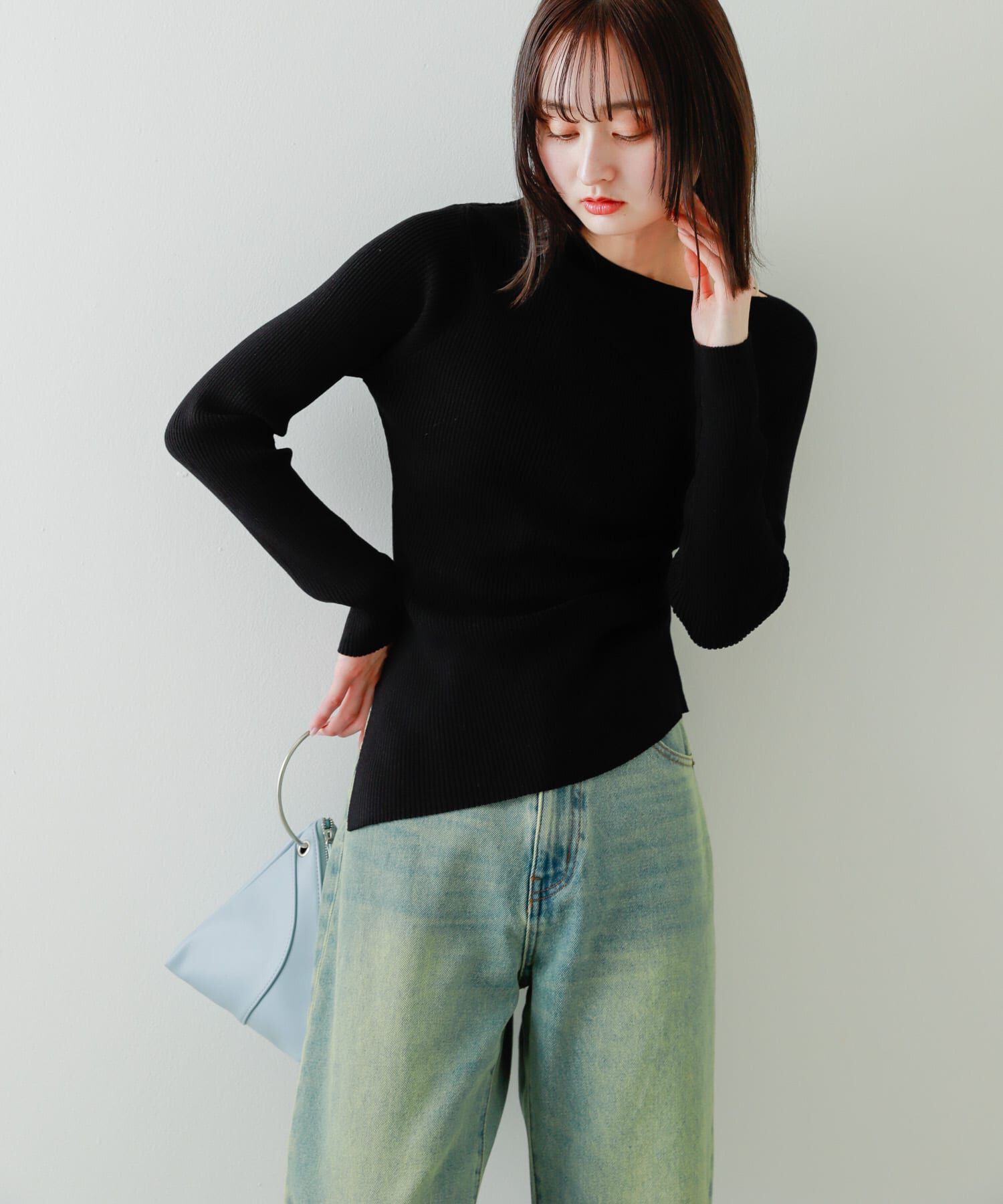 SENSE OF PLACE by URBAN RESEARCH「アシメデザインセーター」|ニット・セーター|