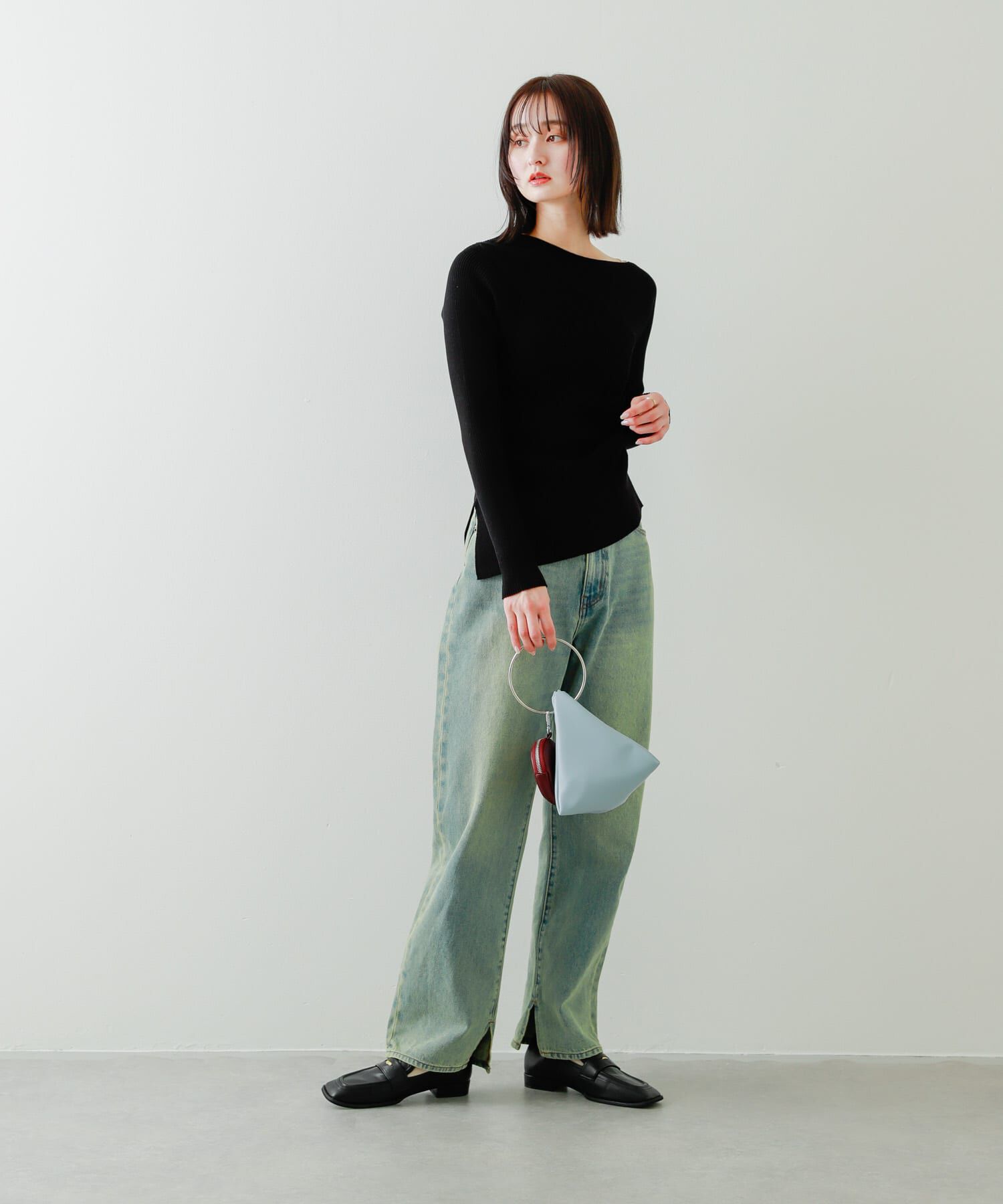 SENSE OF PLACE by URBAN RESEARCH「アシメデザインセーター」|ニット・セーター|