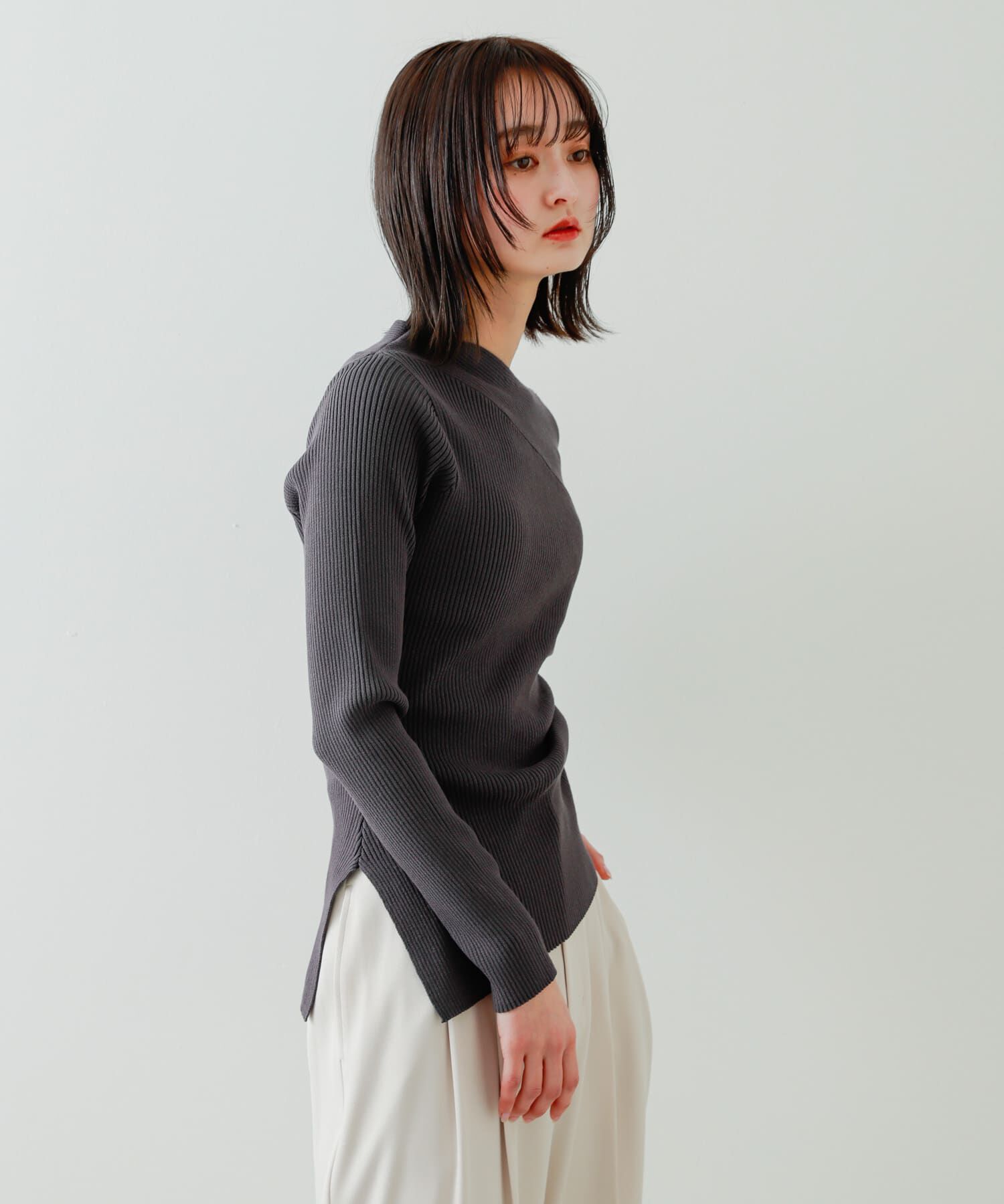 SENSE OF PLACE by URBAN RESEARCH「アシメデザインセーター」|ニット・セーター|