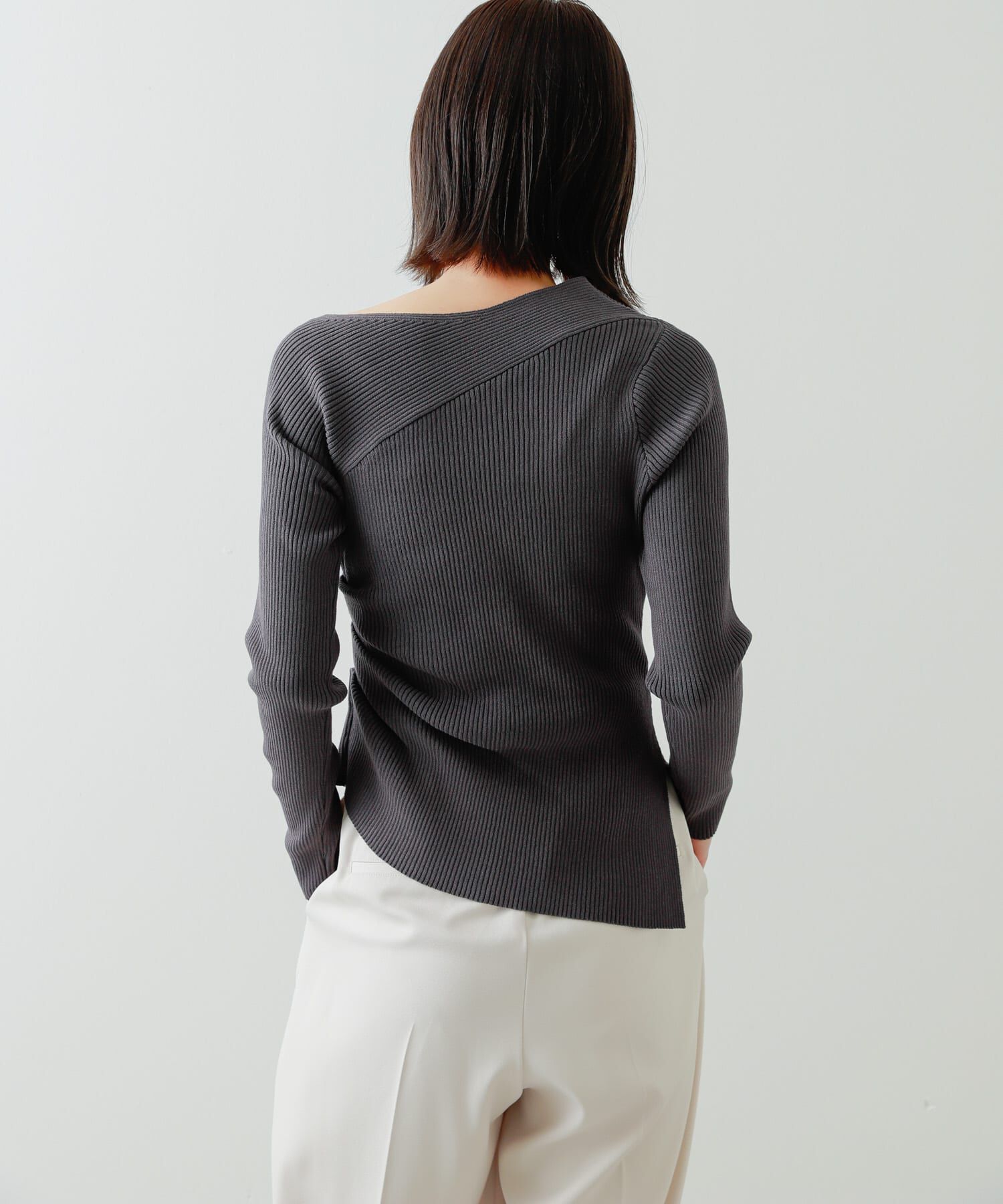 SENSE OF PLACE by URBAN RESEARCH「アシメデザインセーター」|ニット・セーター|