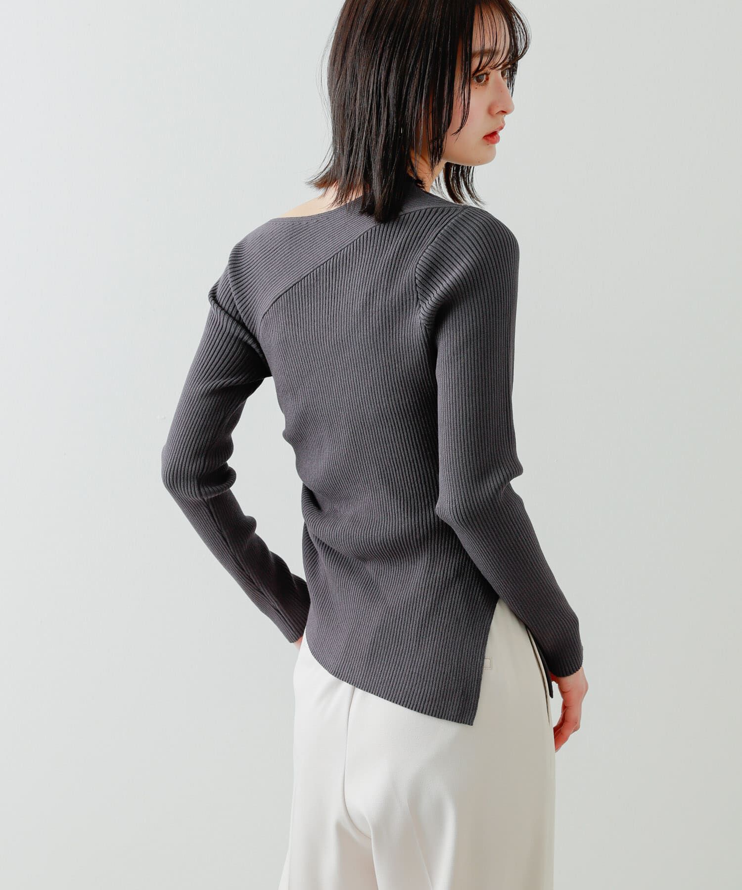 SENSE OF PLACE by URBAN RESEARCH「アシメデザインセーター」|ニット・セーター|