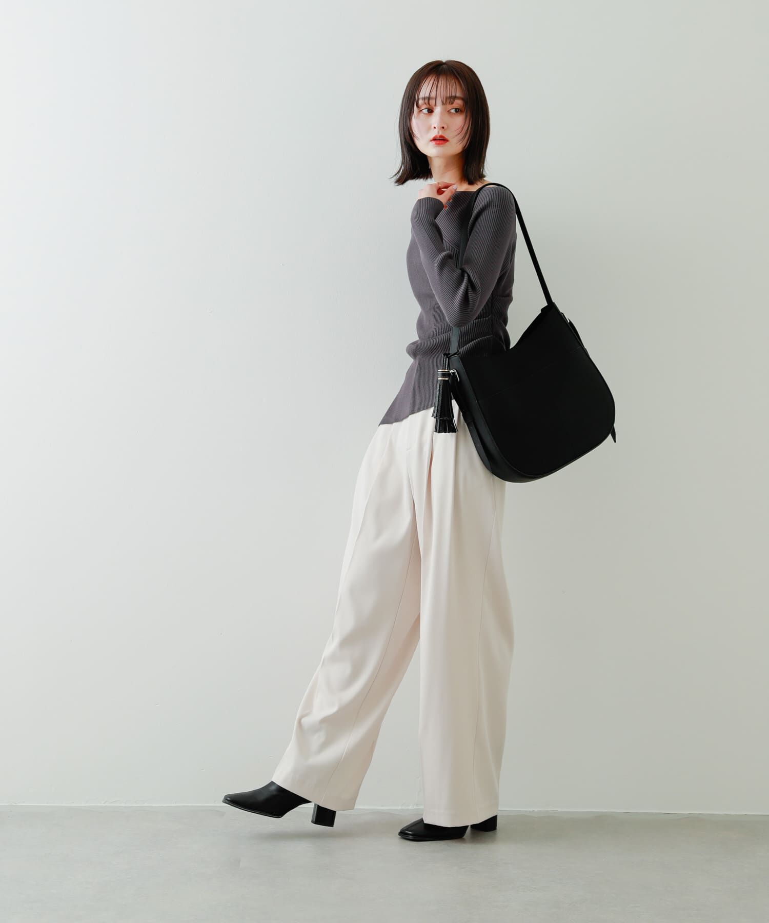 SENSE OF PLACE by URBAN RESEARCH「アシメデザインセーター」|ニット・セーター|