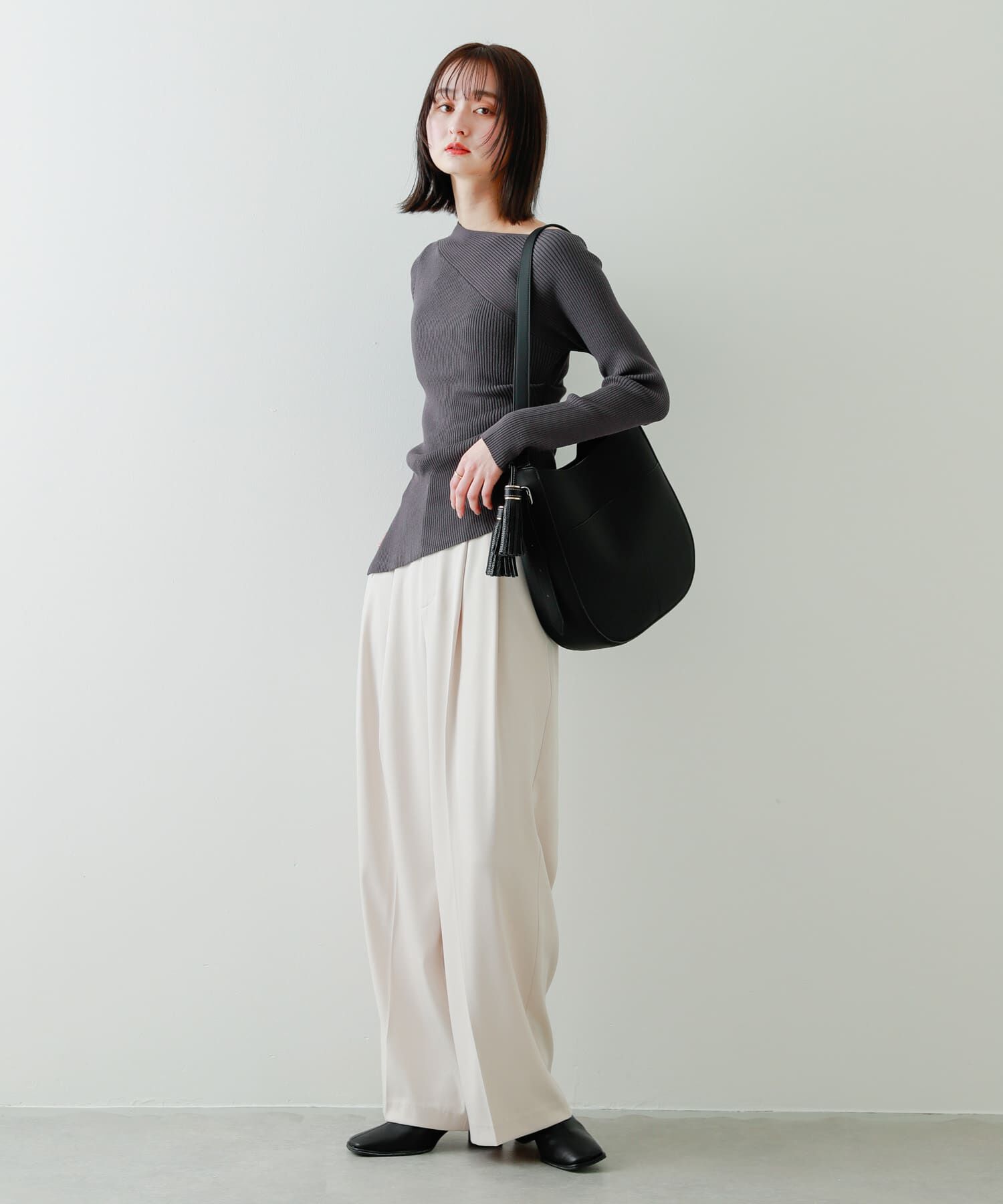 SENSE OF PLACE by URBAN RESEARCH「アシメデザインセーター」|ニット・セーター|