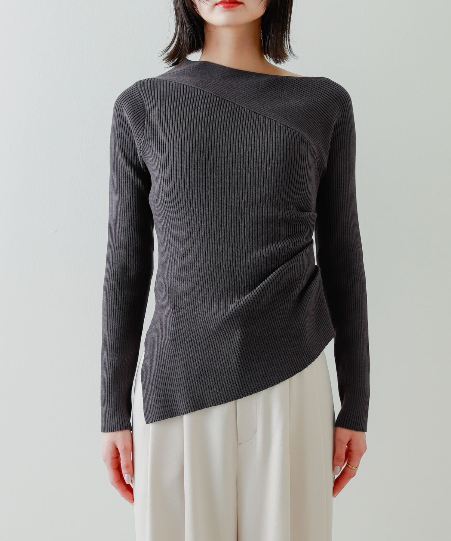 SENSE OF PLACE by URBAN RESEARCH「アシメデザインセーター」|ニット・セーター|