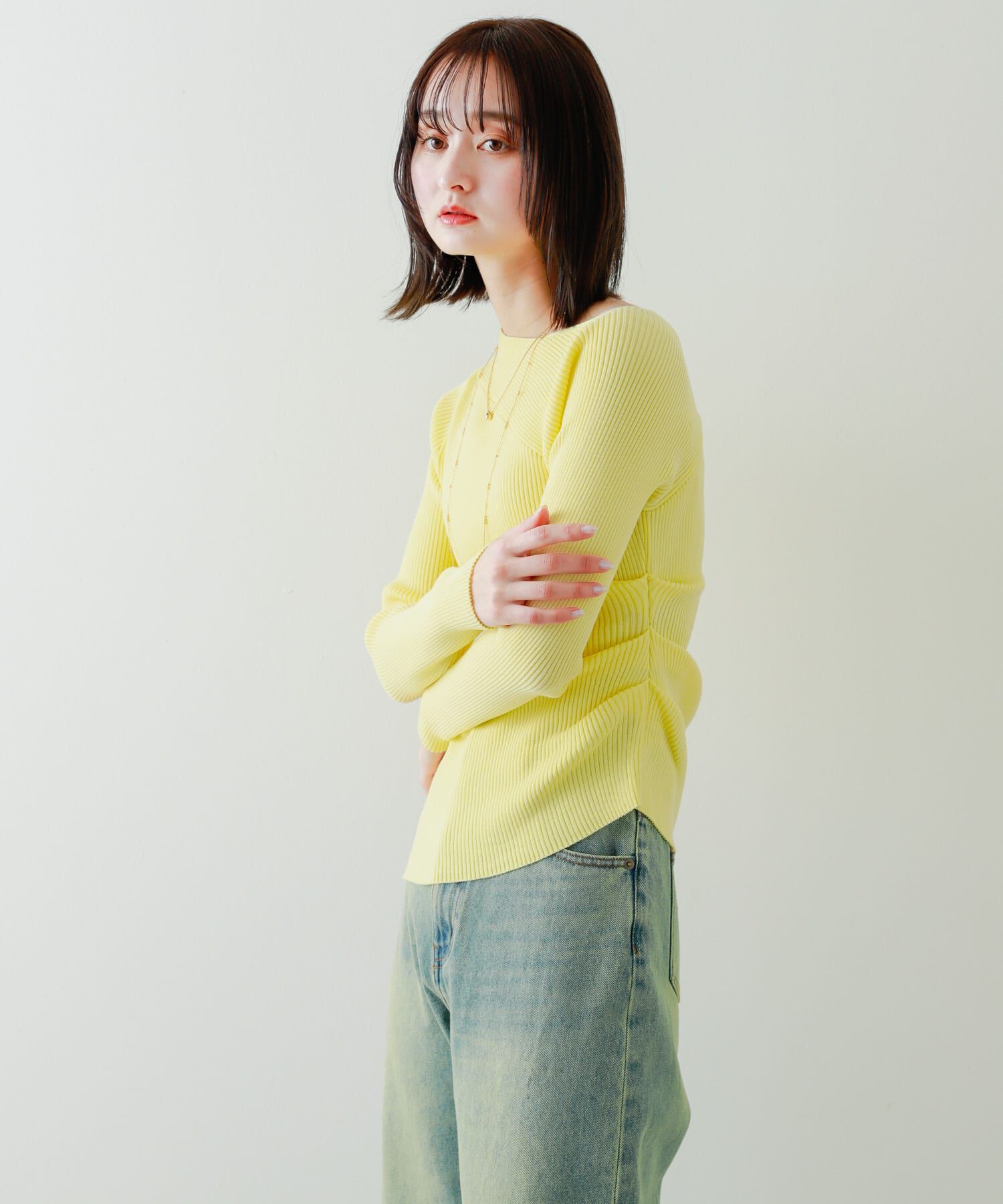 SENSE OF PLACE by URBAN RESEARCH「アシメデザインセーター」|ニット・セーター|