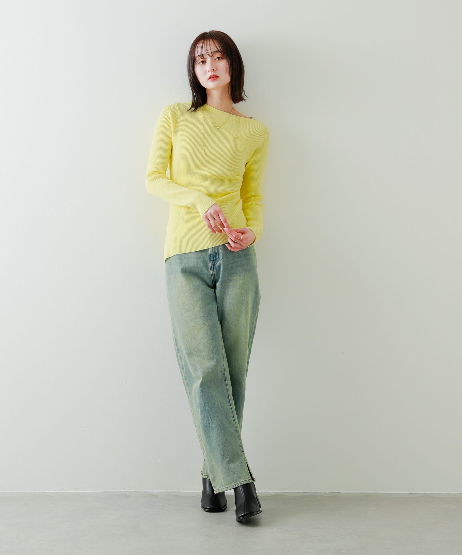 SENSE OF PLACE by URBAN RESEARCH「アシメデザインセーター」|ニット・セーター|