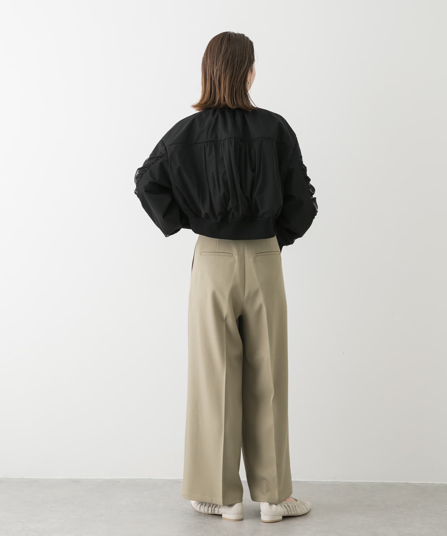 SENSE OF PLACE by URBAN RESEARCH「チュールレイヤードブルゾン」|ブルゾン・スタジャン|