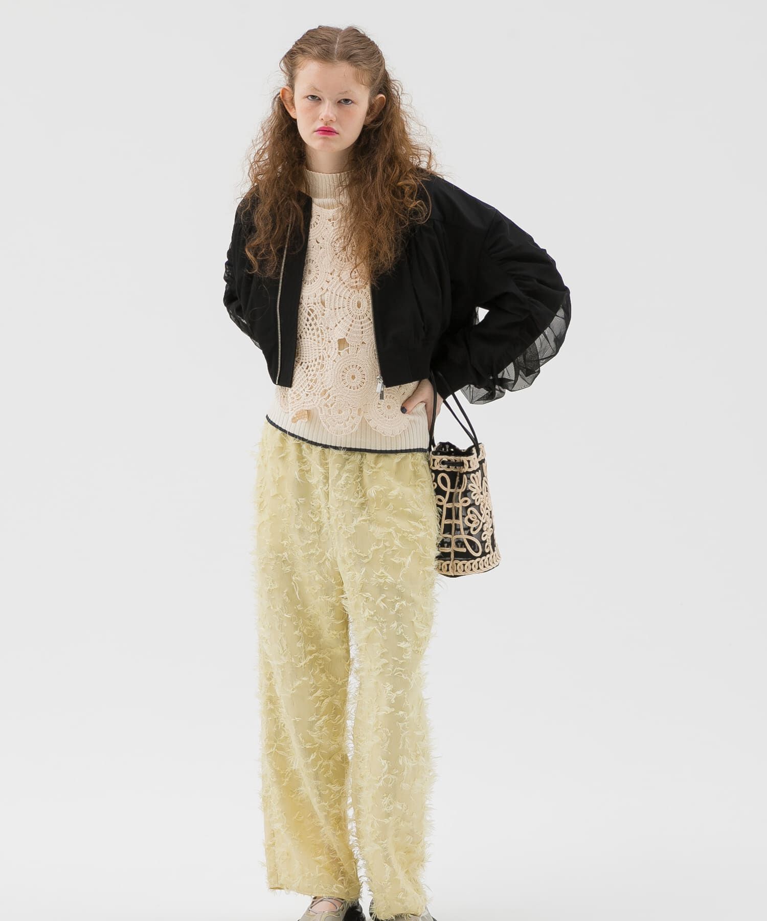 SENSE OF PLACE by URBAN RESEARCH「チュールレイヤードブルゾン」|ブルゾン・スタジャン|