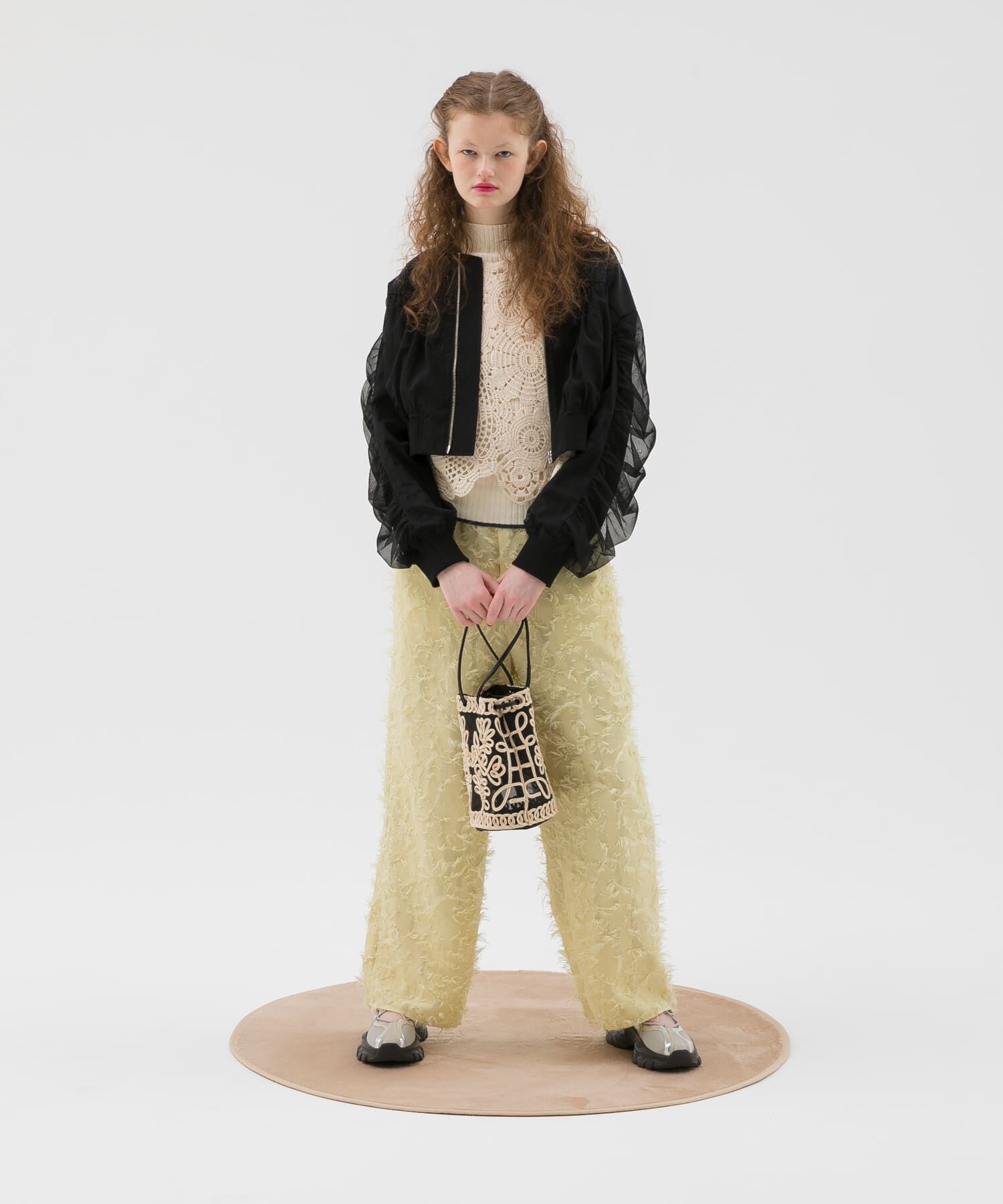 SENSE OF PLACE by URBAN RESEARCH「チュールレイヤードブルゾン」|ブルゾン・スタジャン|