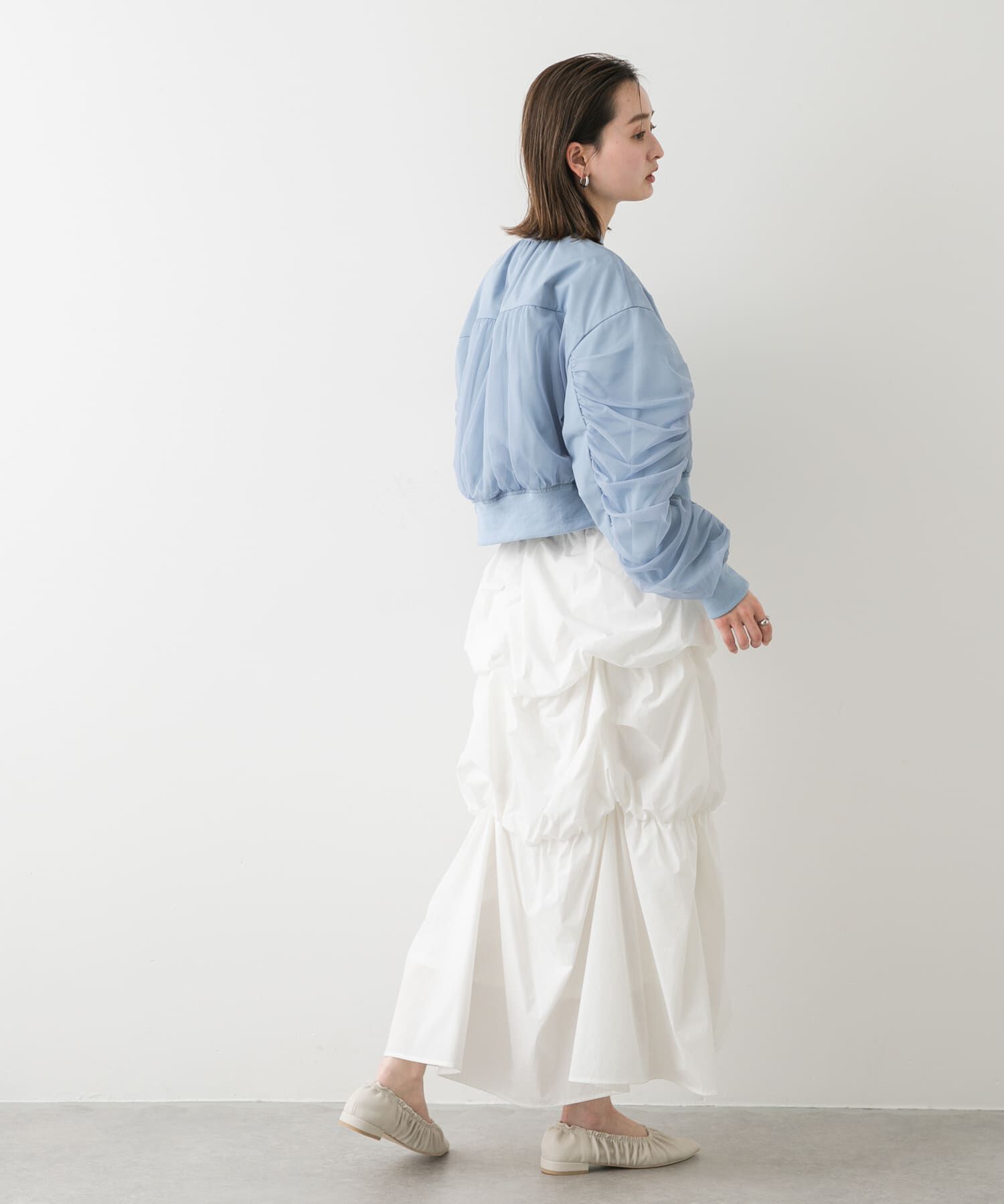 SENSE OF PLACE by URBAN RESEARCH「チュールレイヤードブルゾン」|ブルゾン・スタジャン|