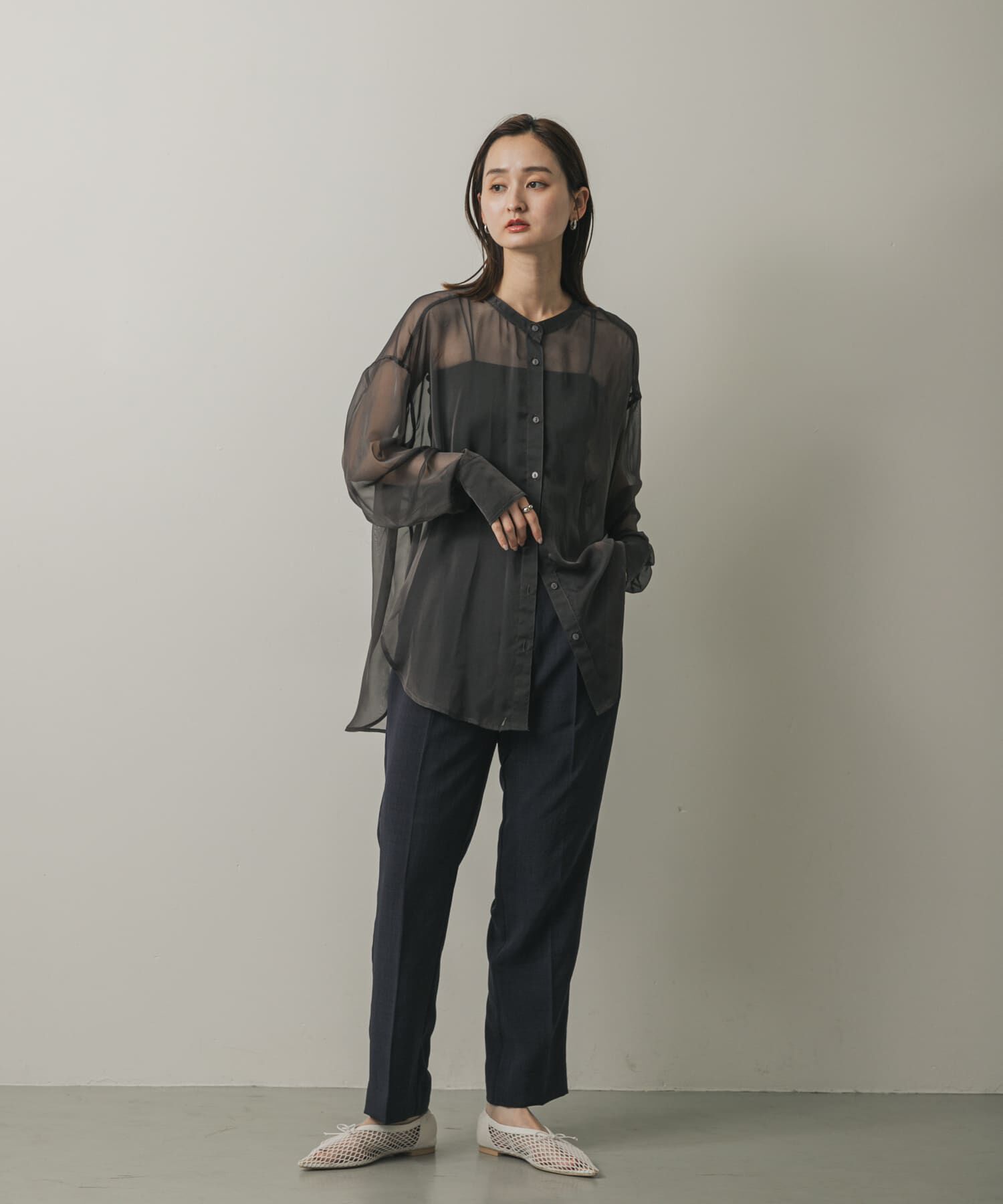 SENSE OF PLACE by URBAN RESEARCH「メッシュポインテッドシューズ」|バレエシューズ|