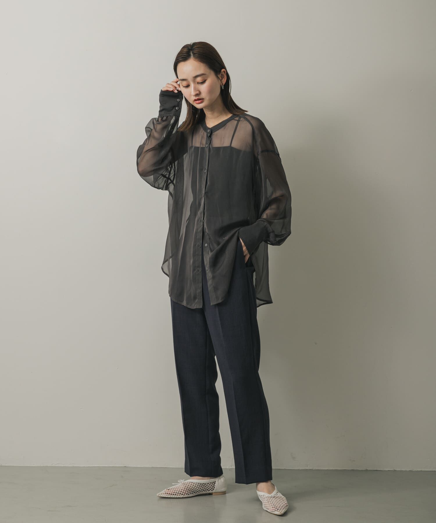 SENSE OF PLACE by URBAN RESEARCH「メッシュポインテッドシューズ」|バレエシューズ|