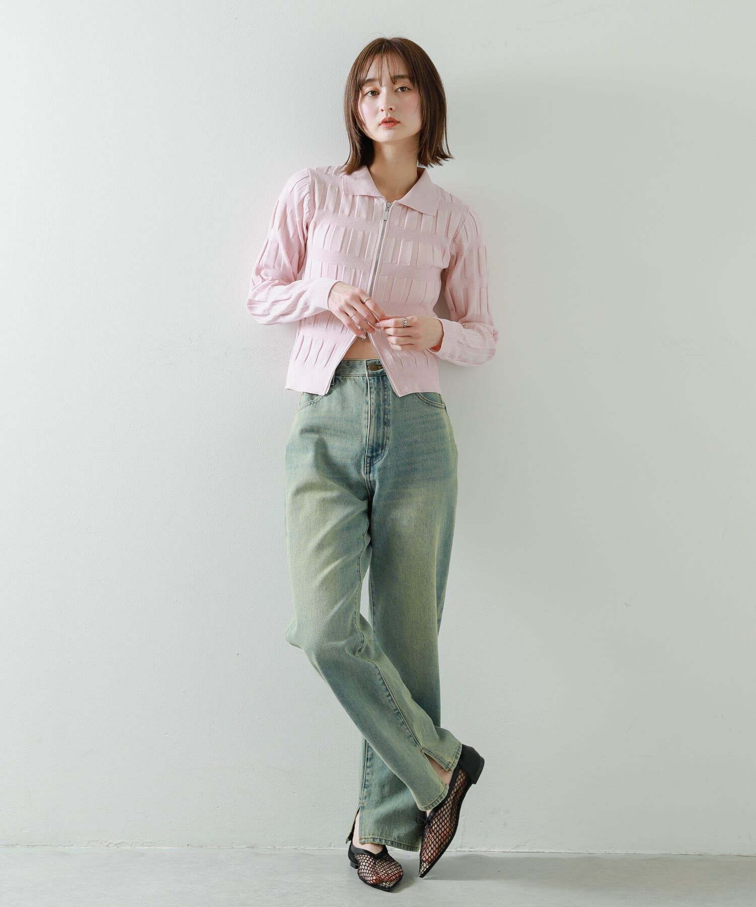 SENSE OF PLACE by URBAN RESEARCH「メッシュポインテッドシューズ」|バレエシューズ|