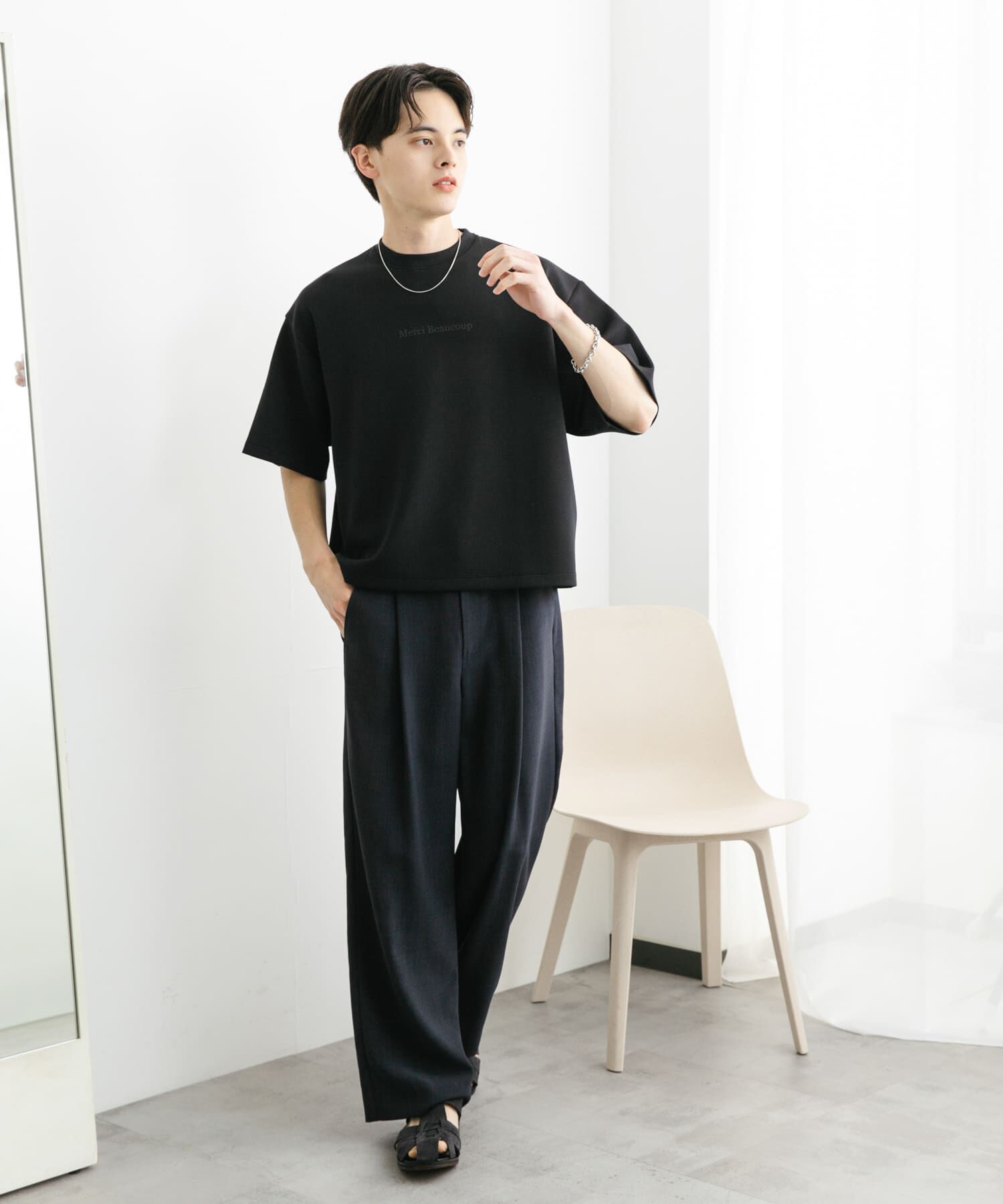 SENSE OF PLACE by URBAN RESEARCH「french ロゴショートスリーブTシャツ」|Tシャツ・カットソー|