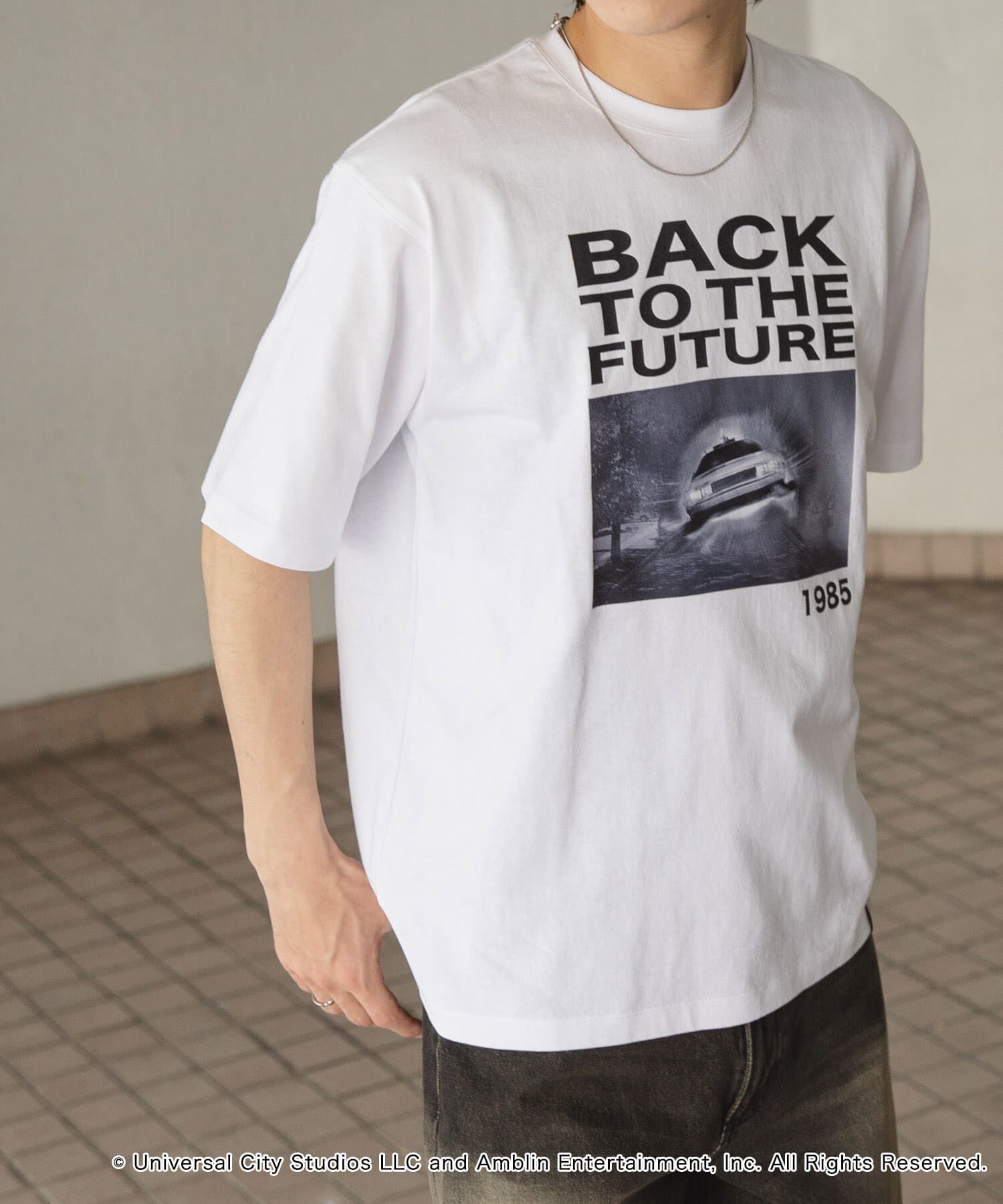 SENSE OF PLACE by URBAN RESEARCH「『別注』SENSE OF PLACE&times;BTTF　クルーネックプリントTシャツ A」|Tシャツ・カットソー|