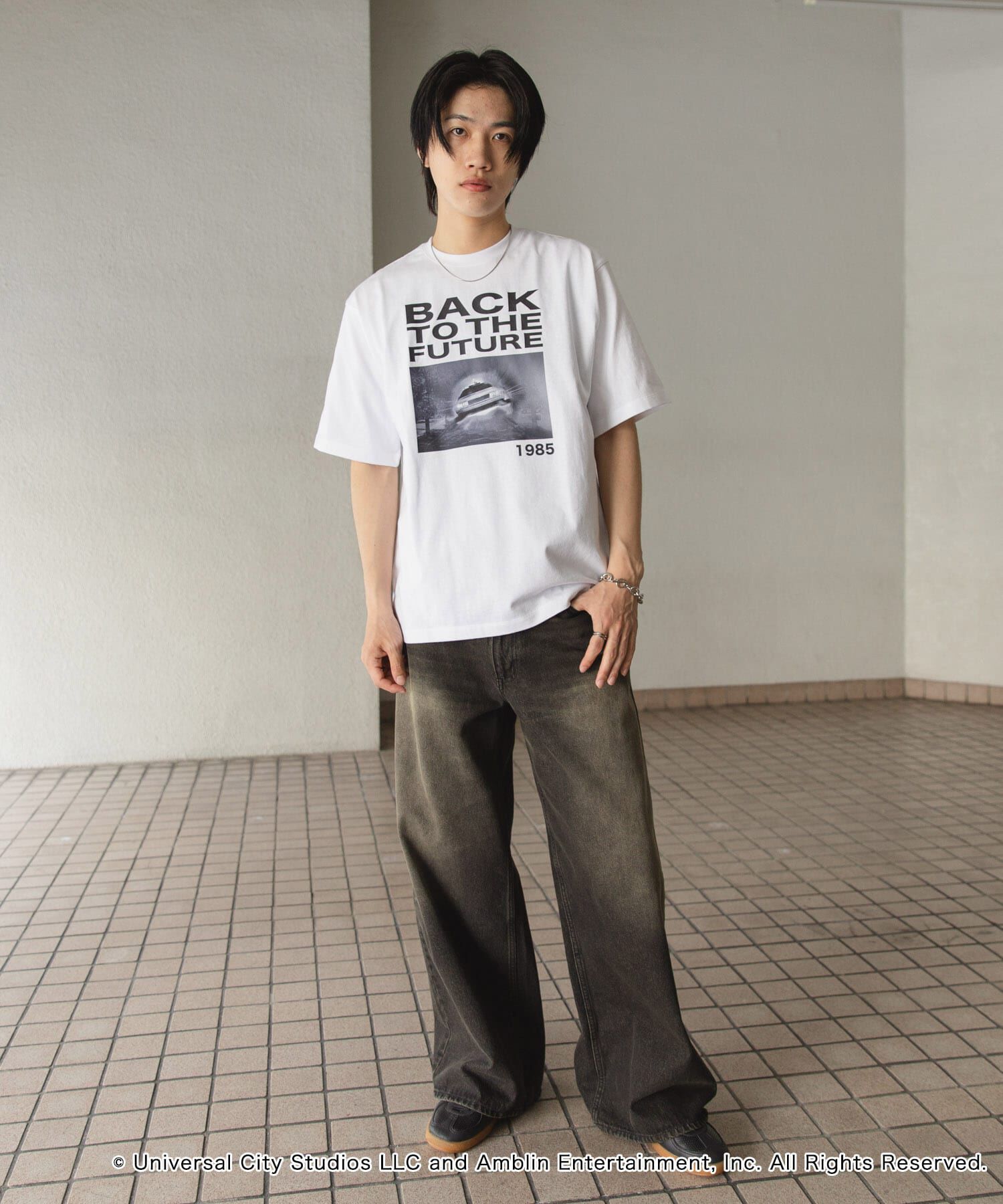 SENSE OF PLACE by URBAN RESEARCH「『別注』SENSE OF PLACE&times;BTTF　クルーネックプリントTシャツ A」|Tシャツ・カットソー|