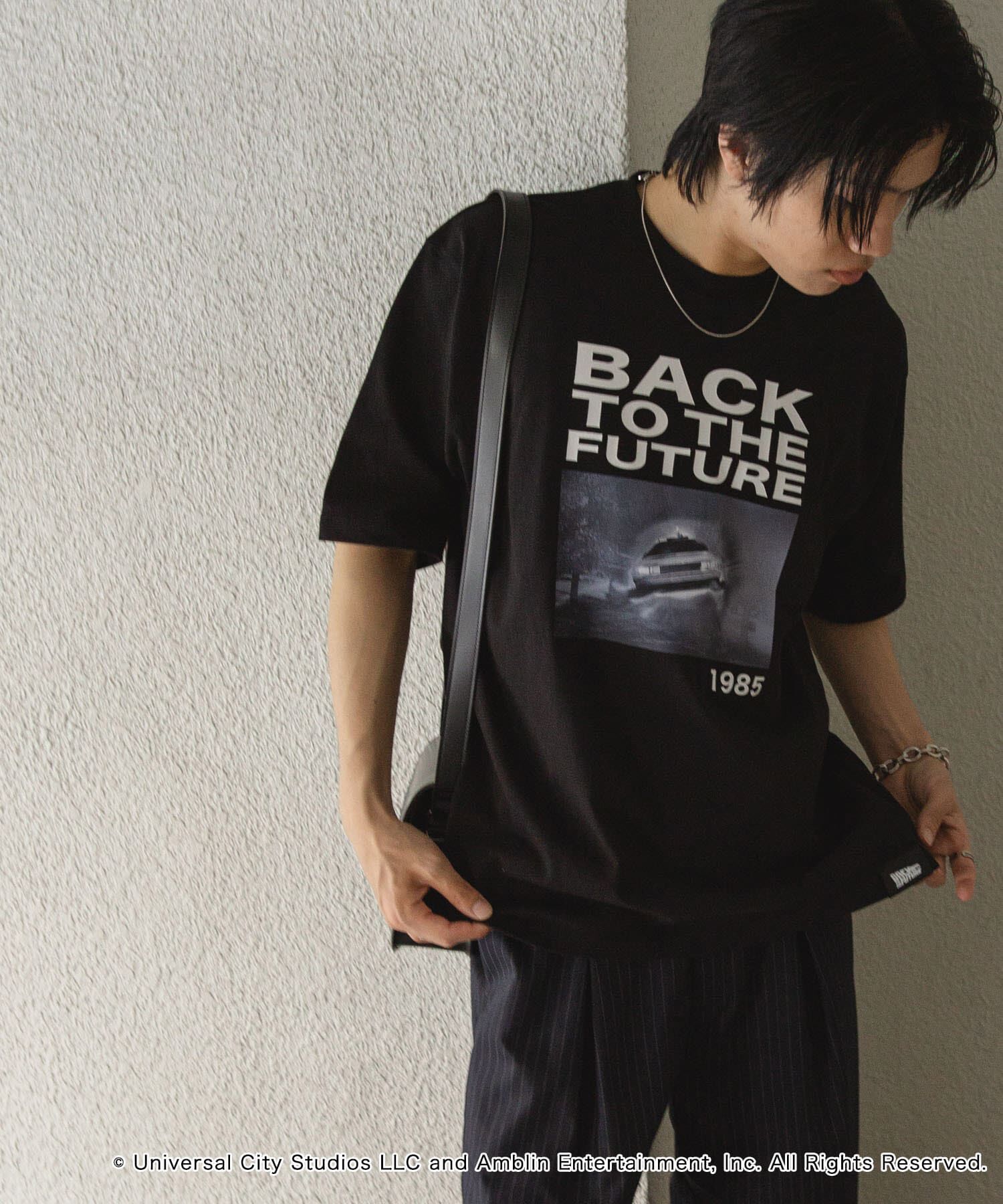 SENSE OF PLACE by URBAN RESEARCH「『別注』SENSE OF PLACE&times;BTTF　クルーネックプリントTシャツ A」|Tシャツ・カットソー|
